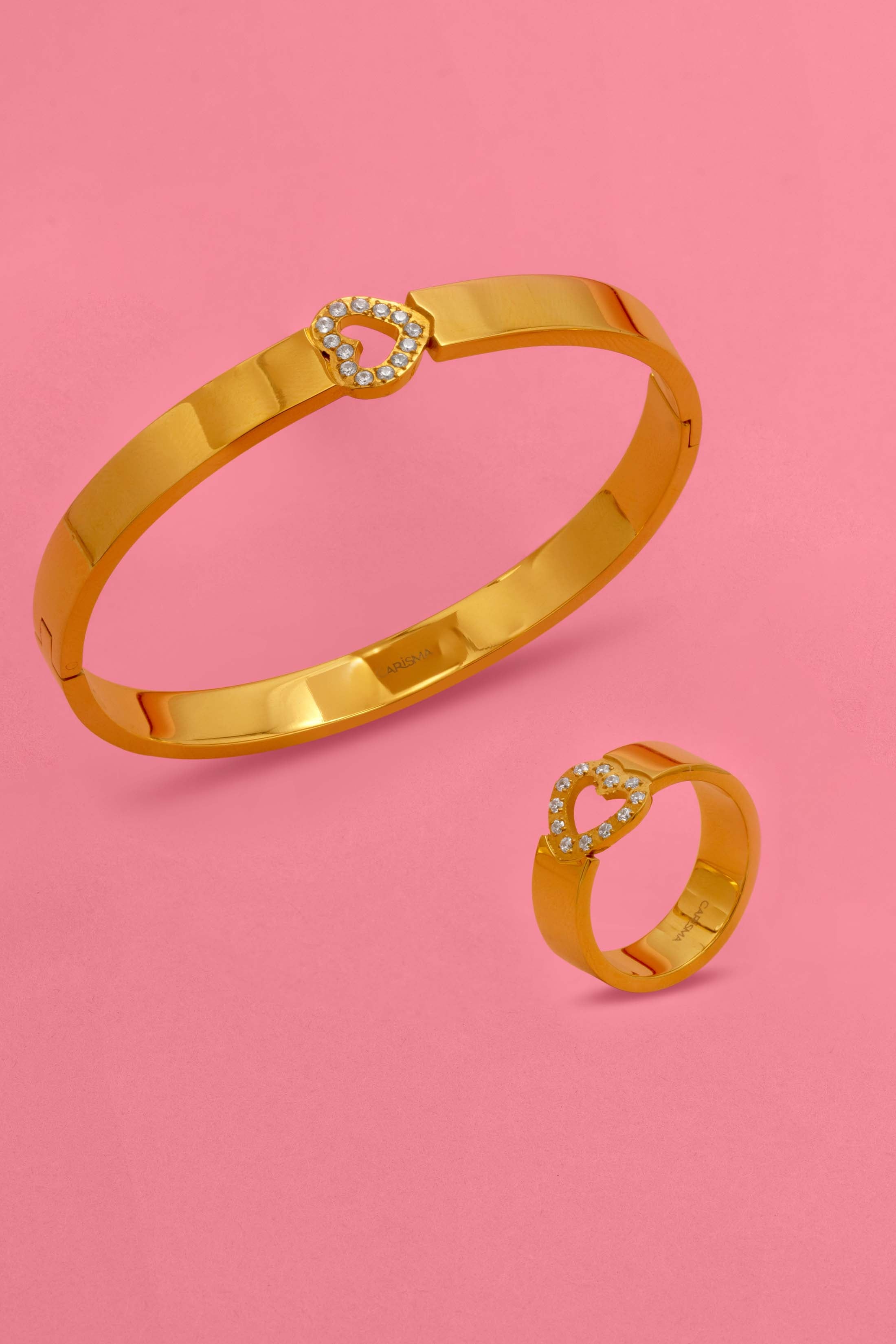 Qalbi Halo Ring & Bangle Gift Set