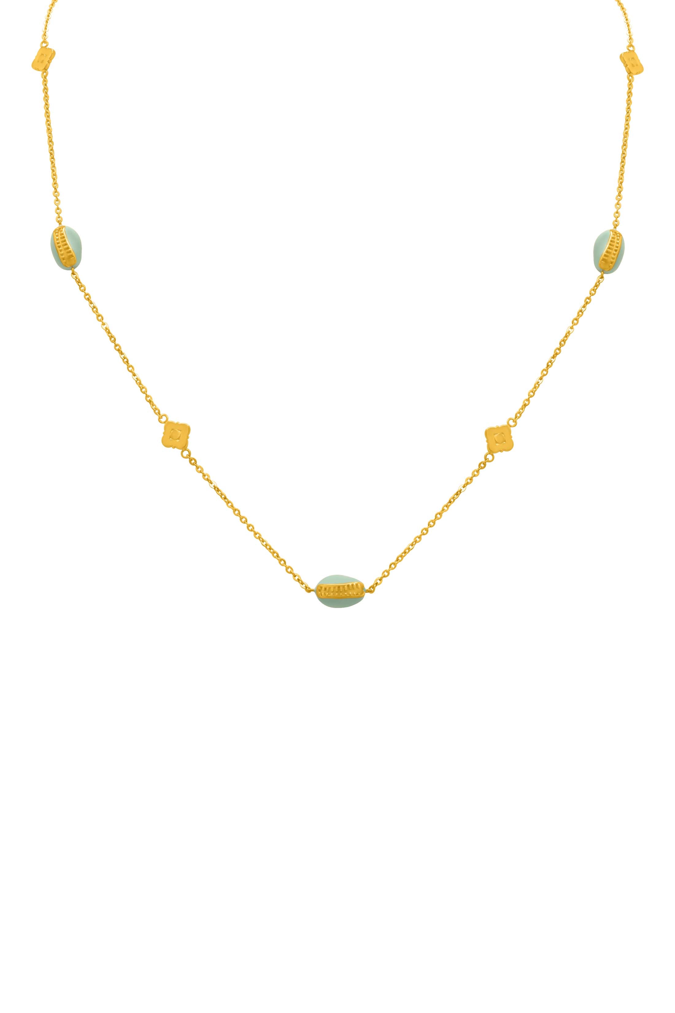 Capri Blu Shell Necklace & Stud Earrings Gift Set