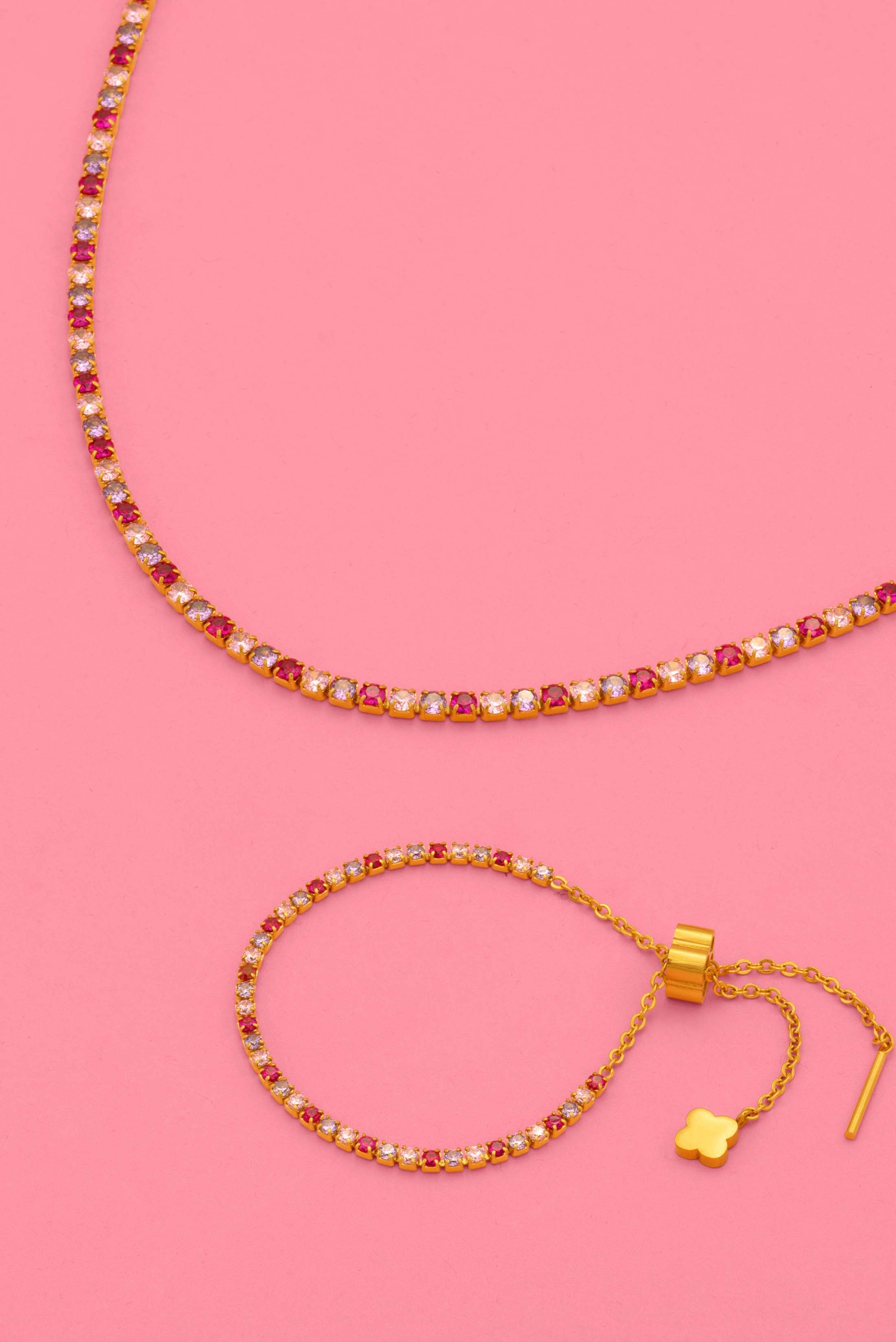 Beżżulett Tennis Bracelet & Choker Gift Set