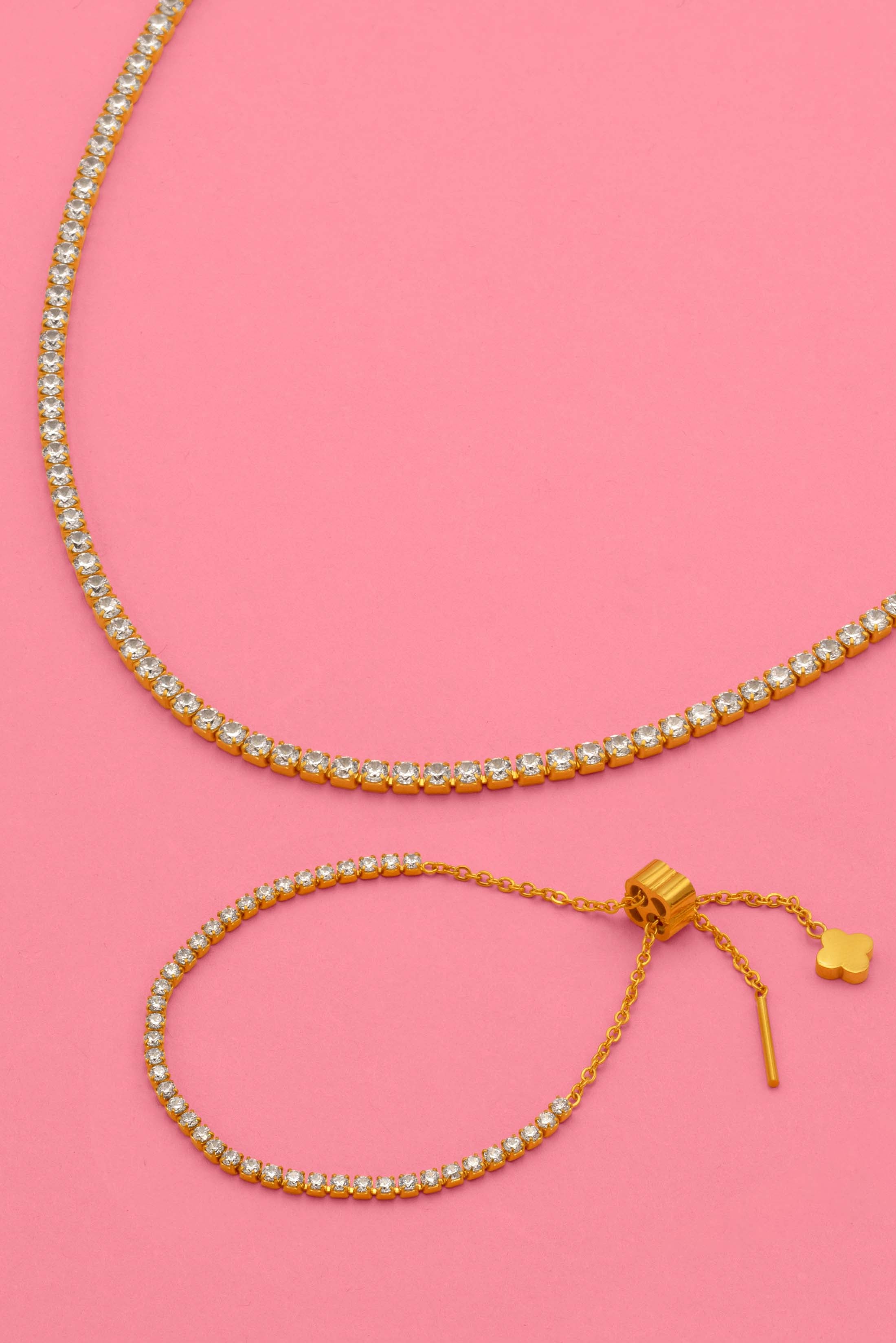 Kappara Tennis Bracelet & Choker Gift Set