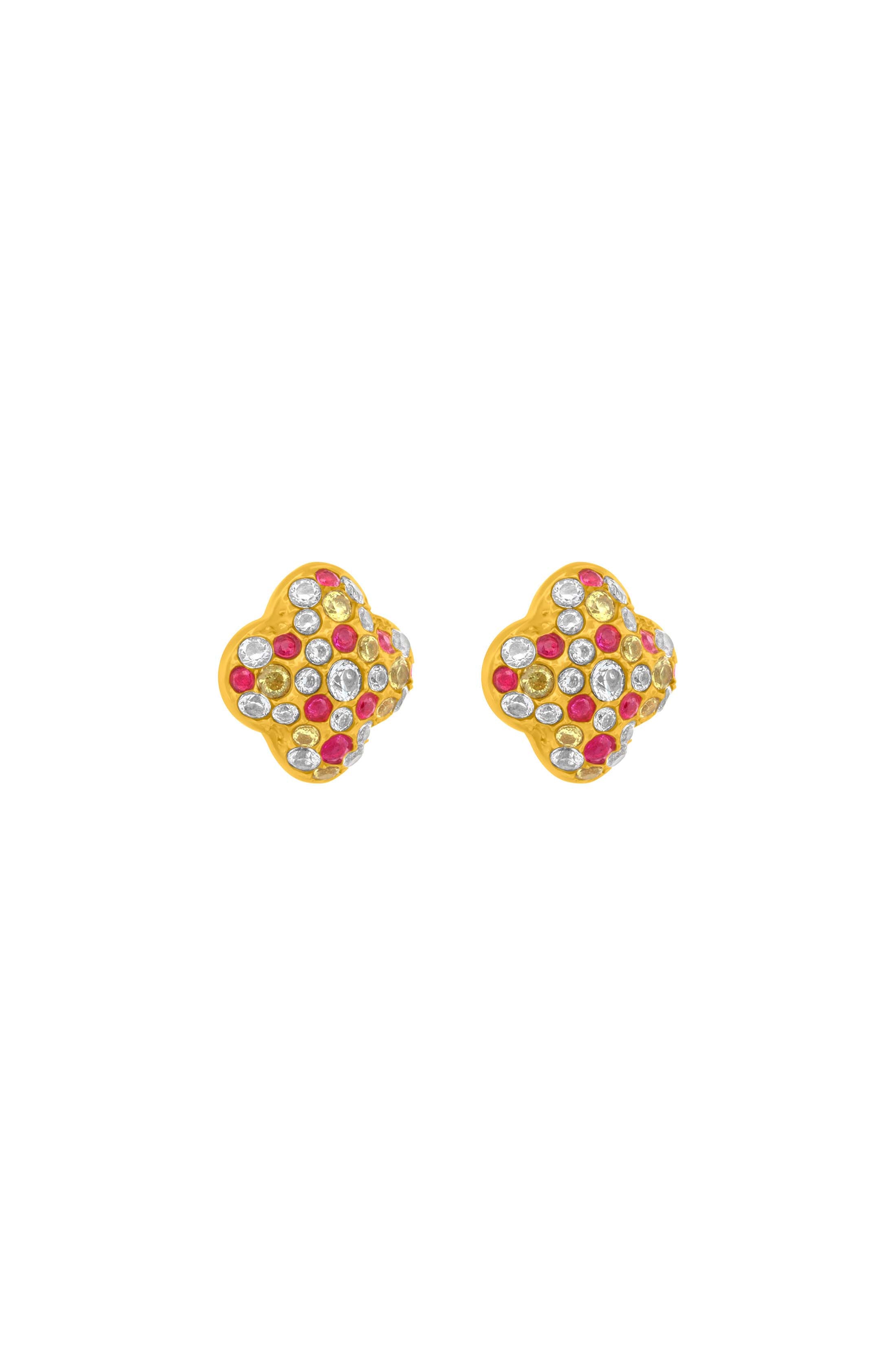Pink Aurora Stud Earring Set
