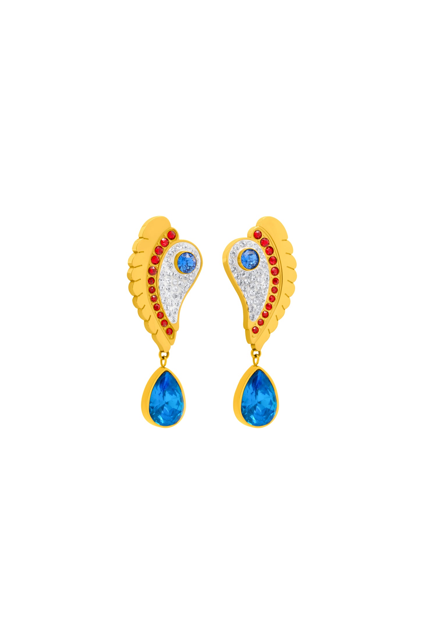 Luzzu Eye Statement Drop Earring Set
