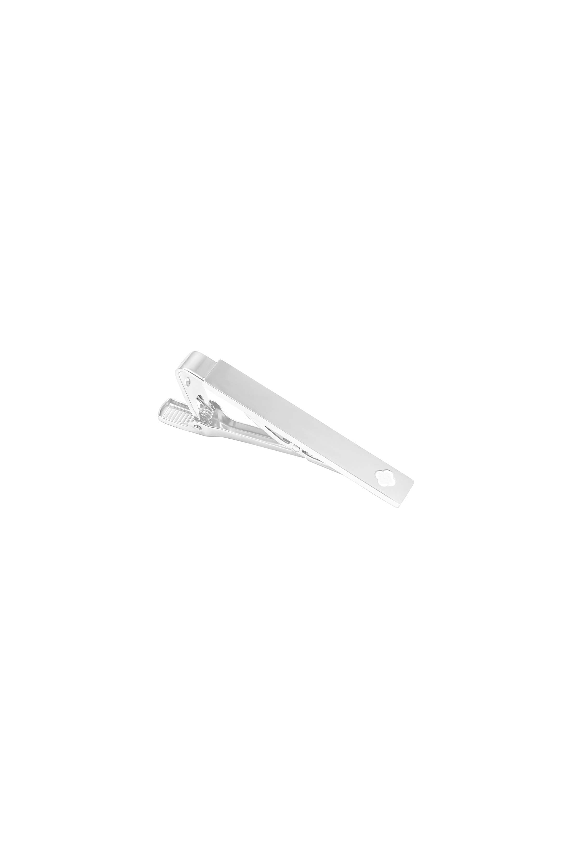 Silver Carisma Crest Tie Clip