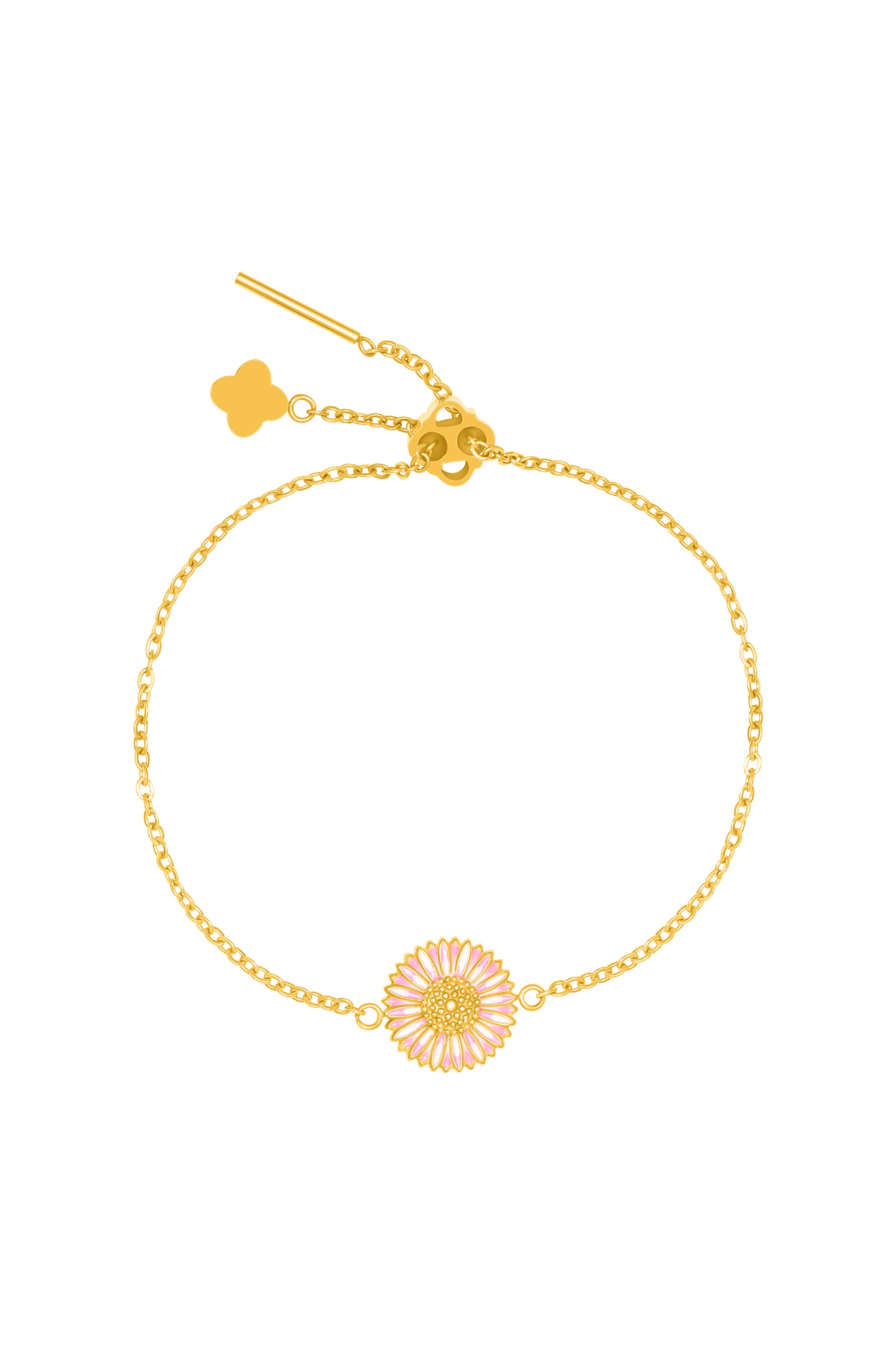 Gerbera Glow Engravable Bracelet