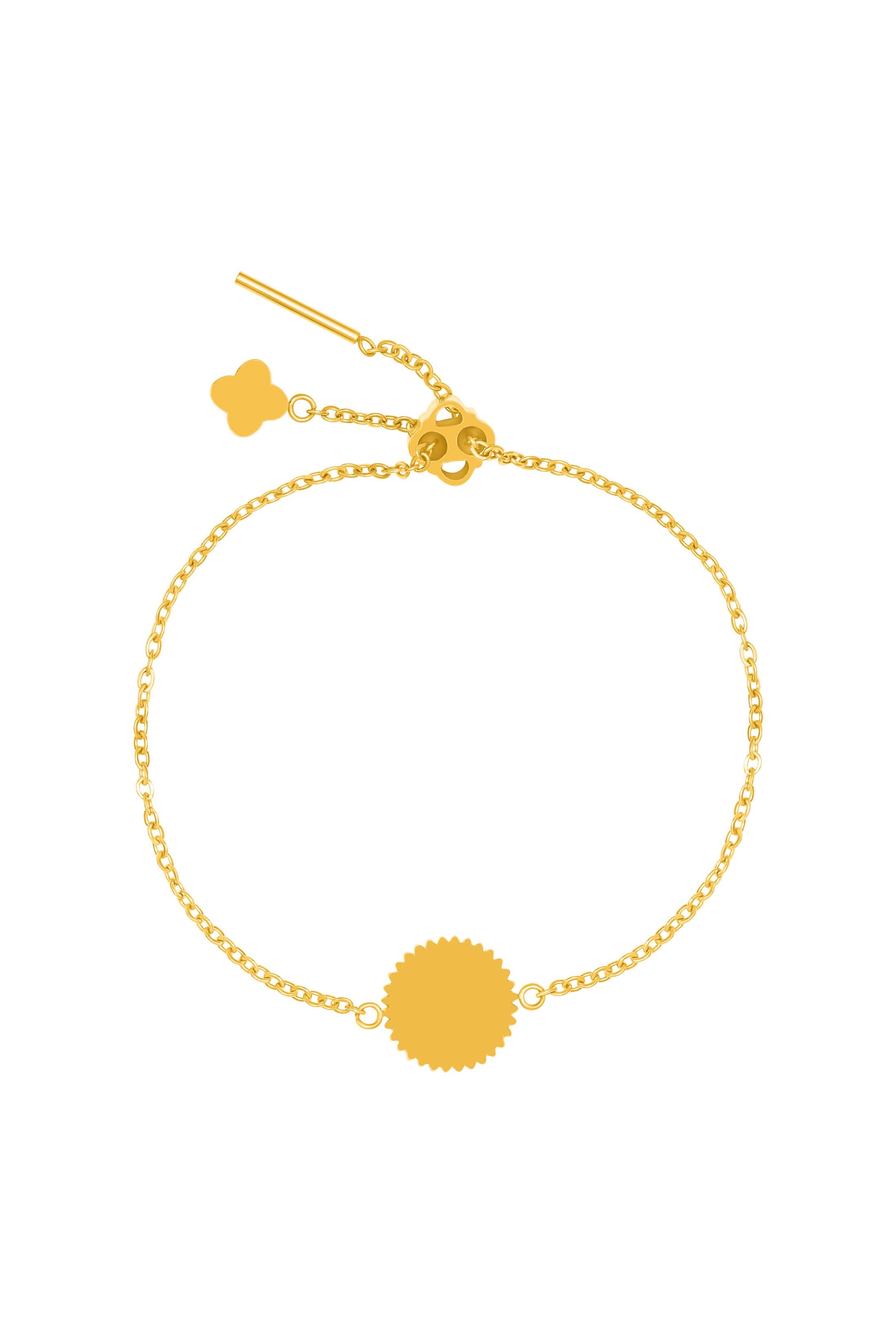 Gerbera Glow Engravable Bracelet