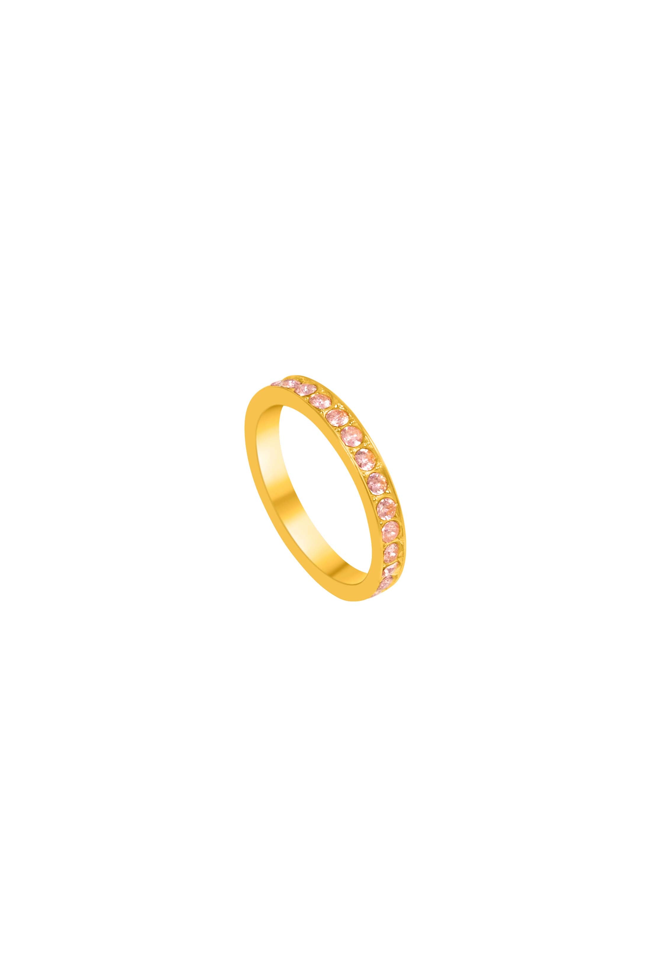 Blush Halo Crystal Ring