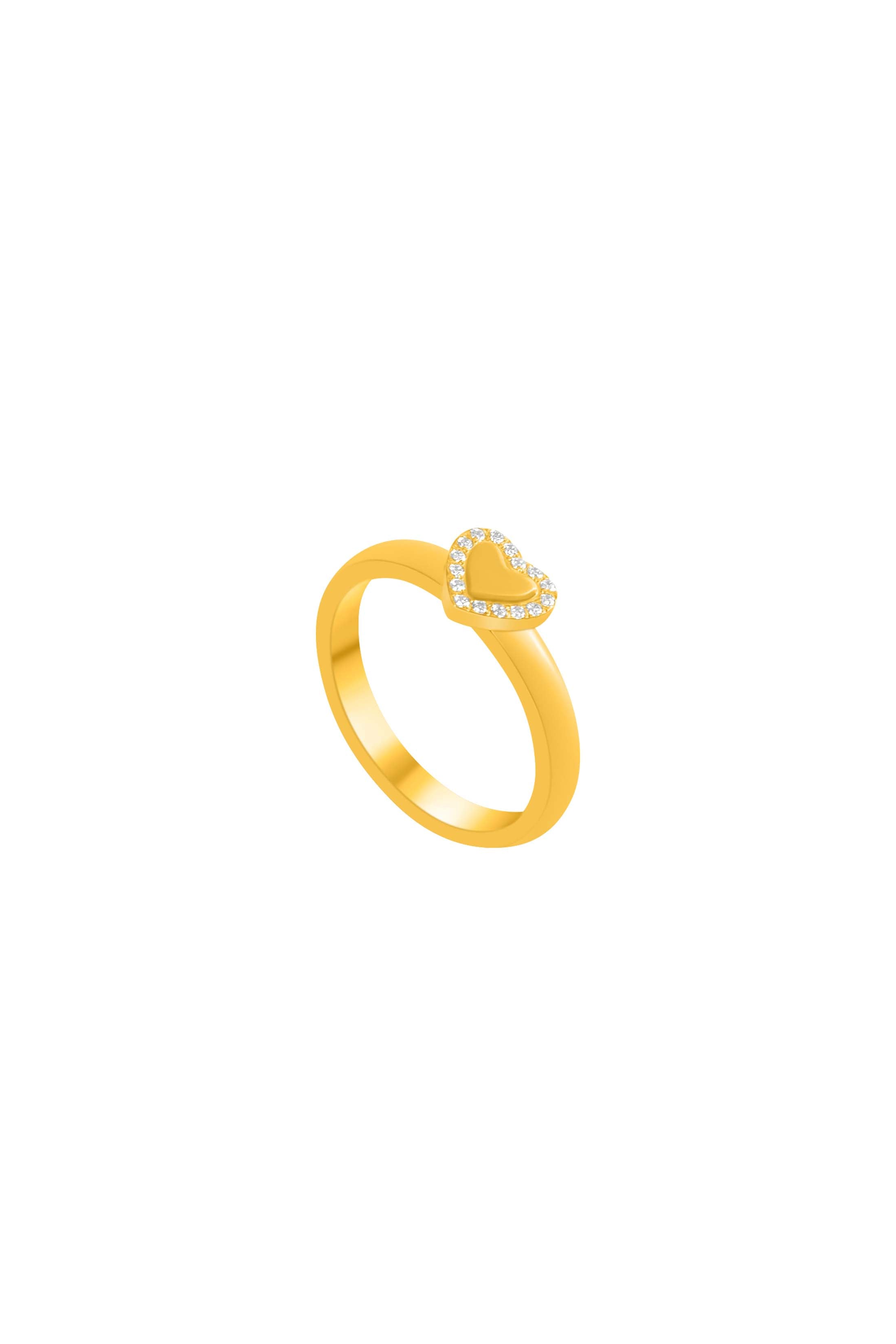 Engravable Halo Qalbi Ring