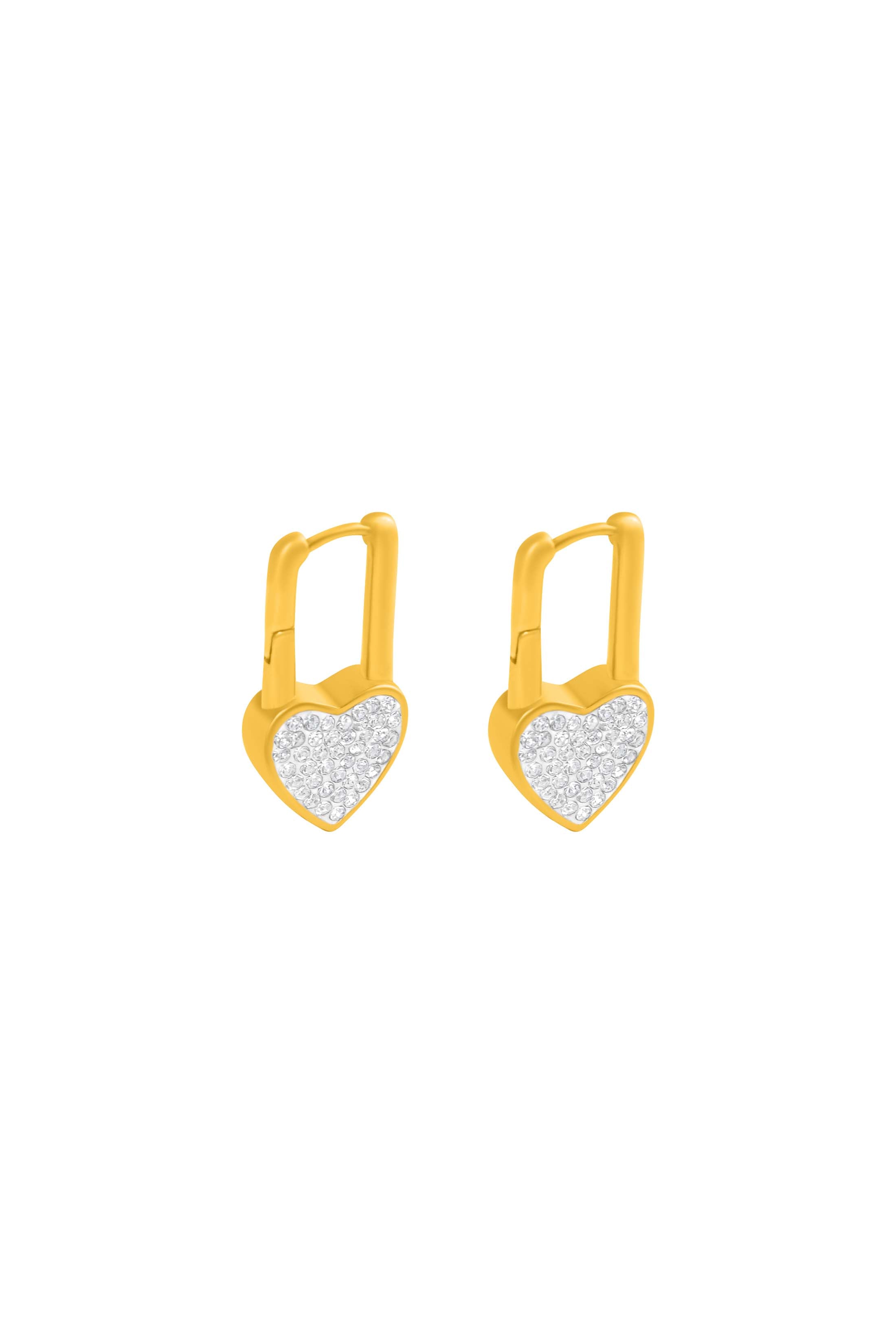 Locked in Crystal Earring Set