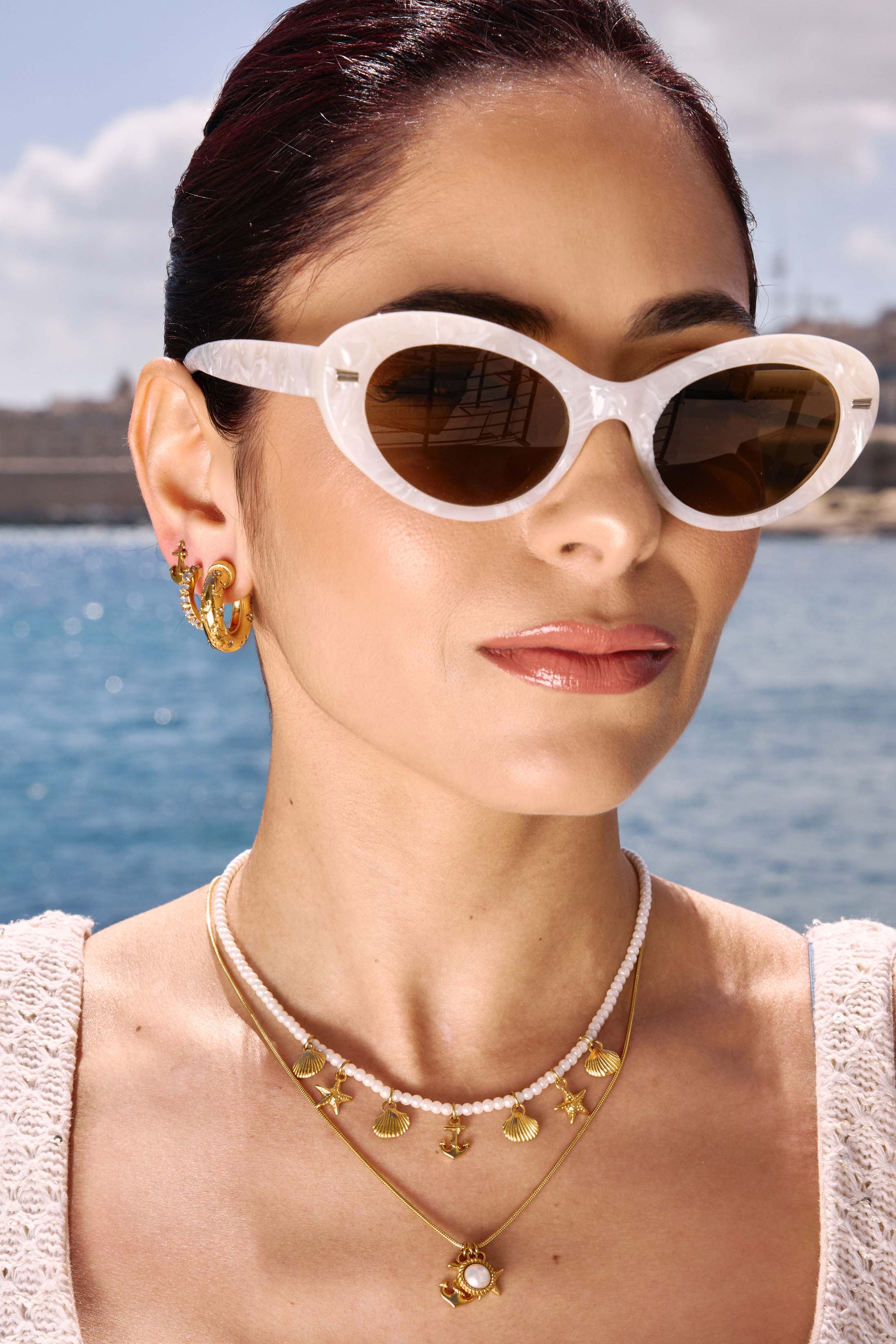 Ocean Spark Hoop Earring Set