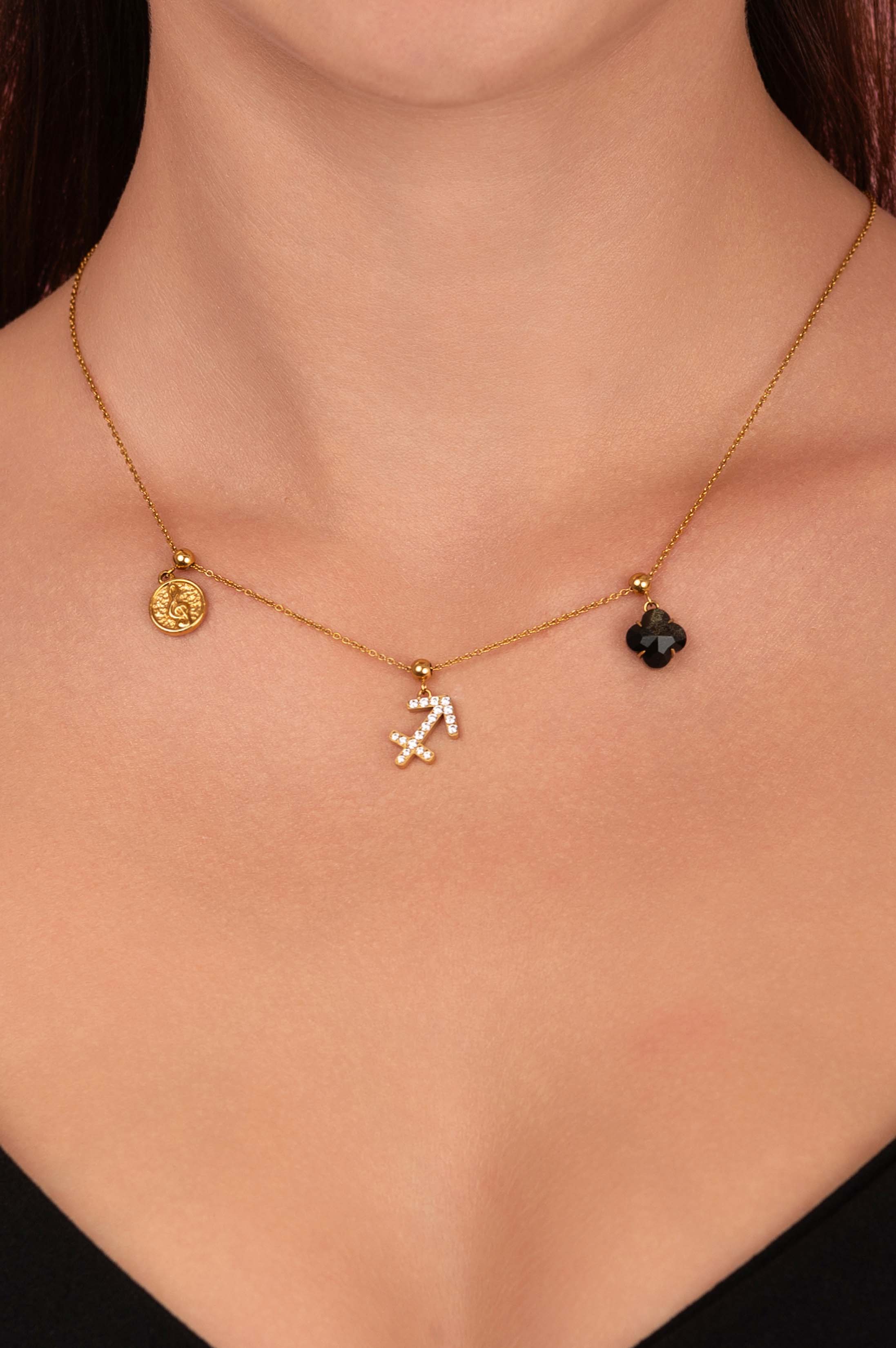 Star Sign Toggle Charm Necklace Gift Set