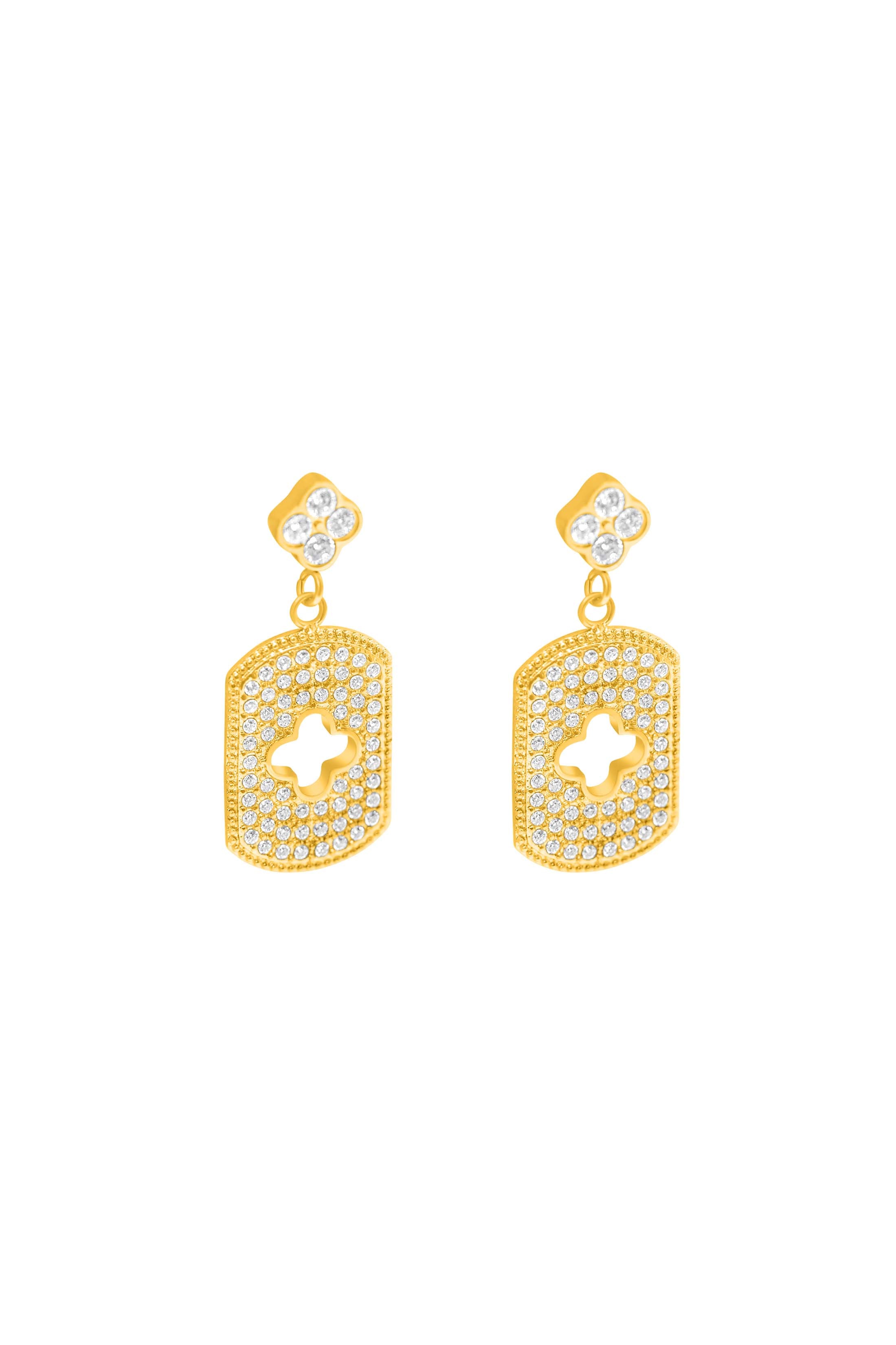 Iconic Pavé Drop Stud Earring Set