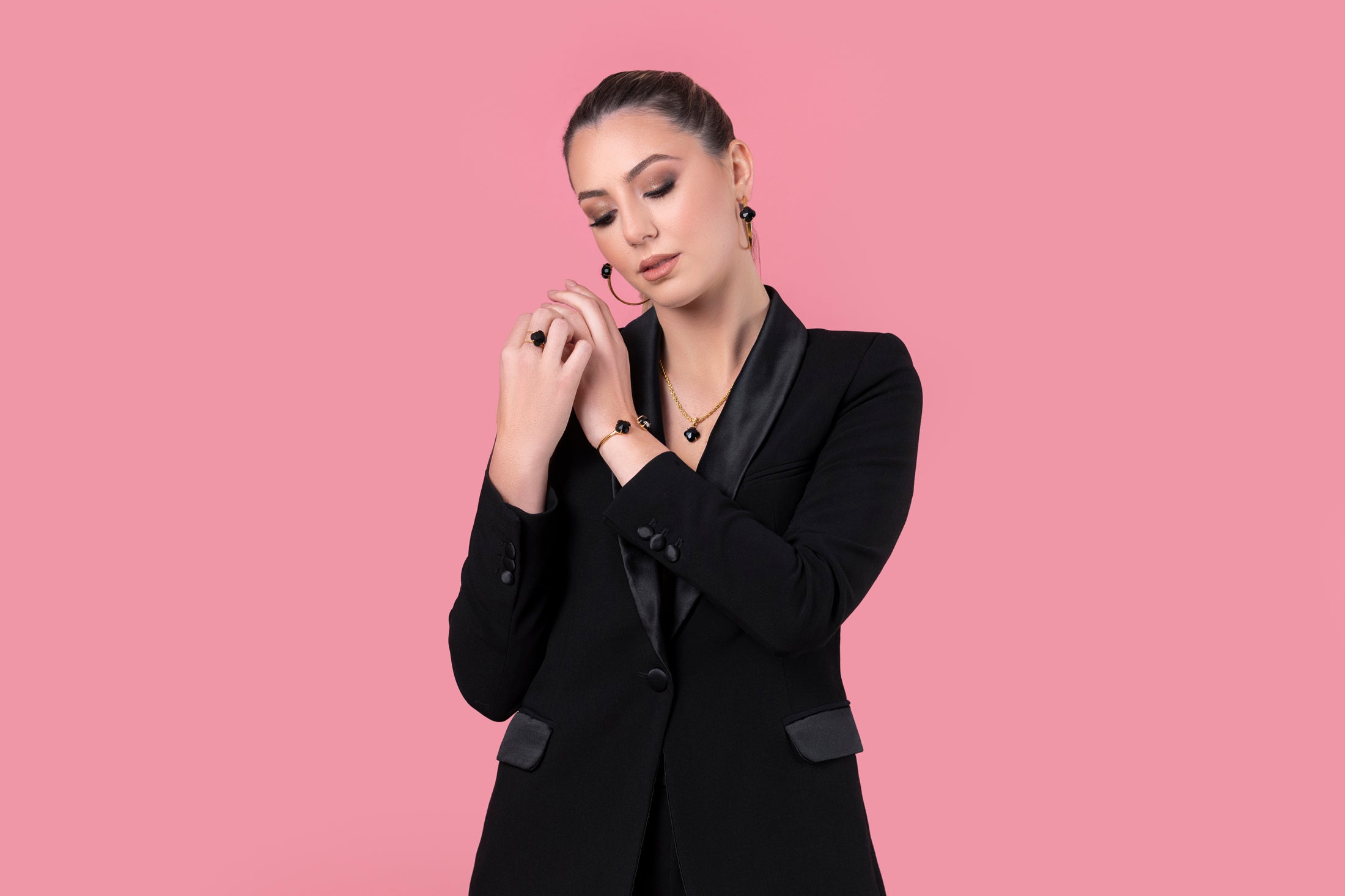 Stone Station Midnight Sparkle Stone Bangle