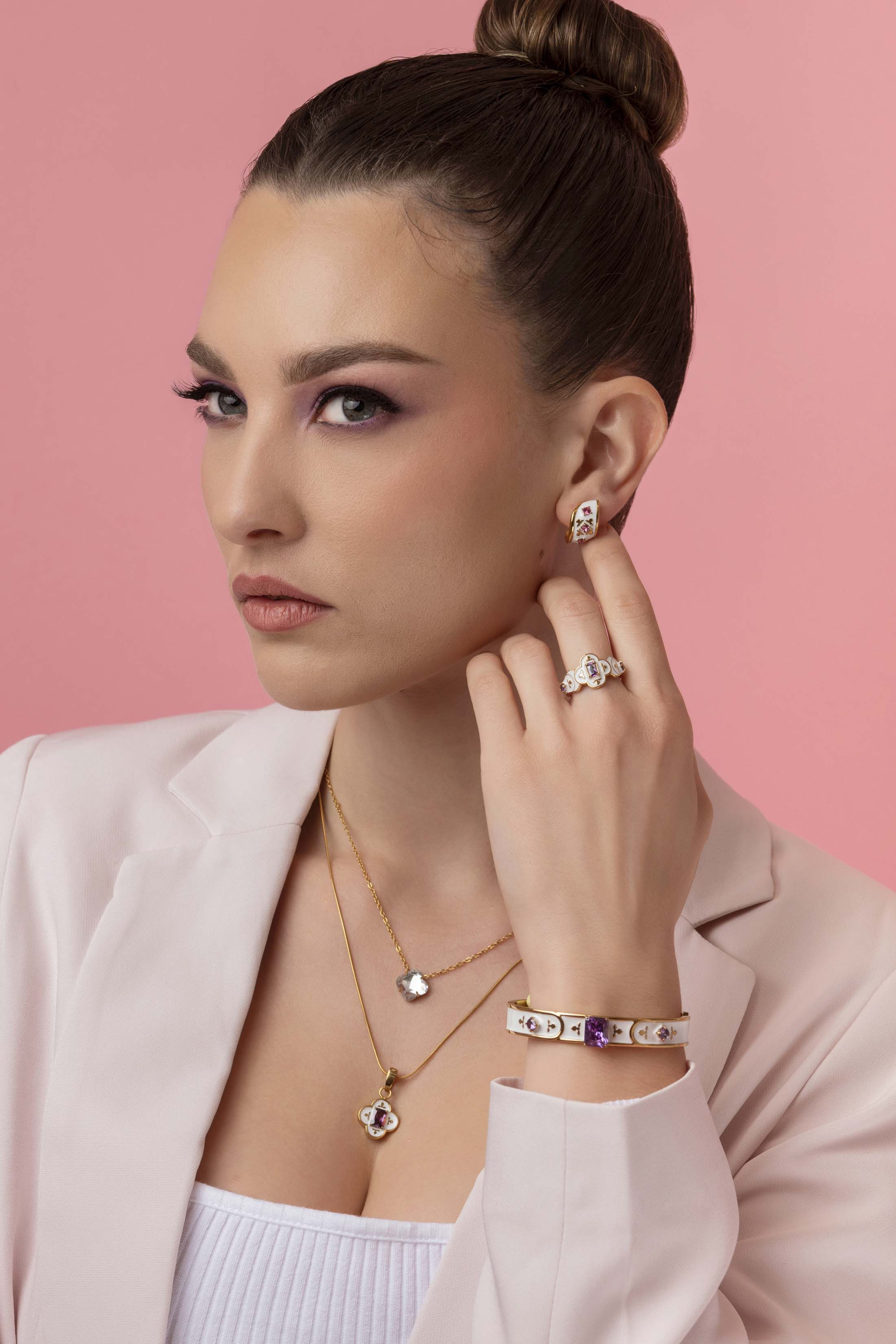 Maltese Tile Royal Purple Bangle