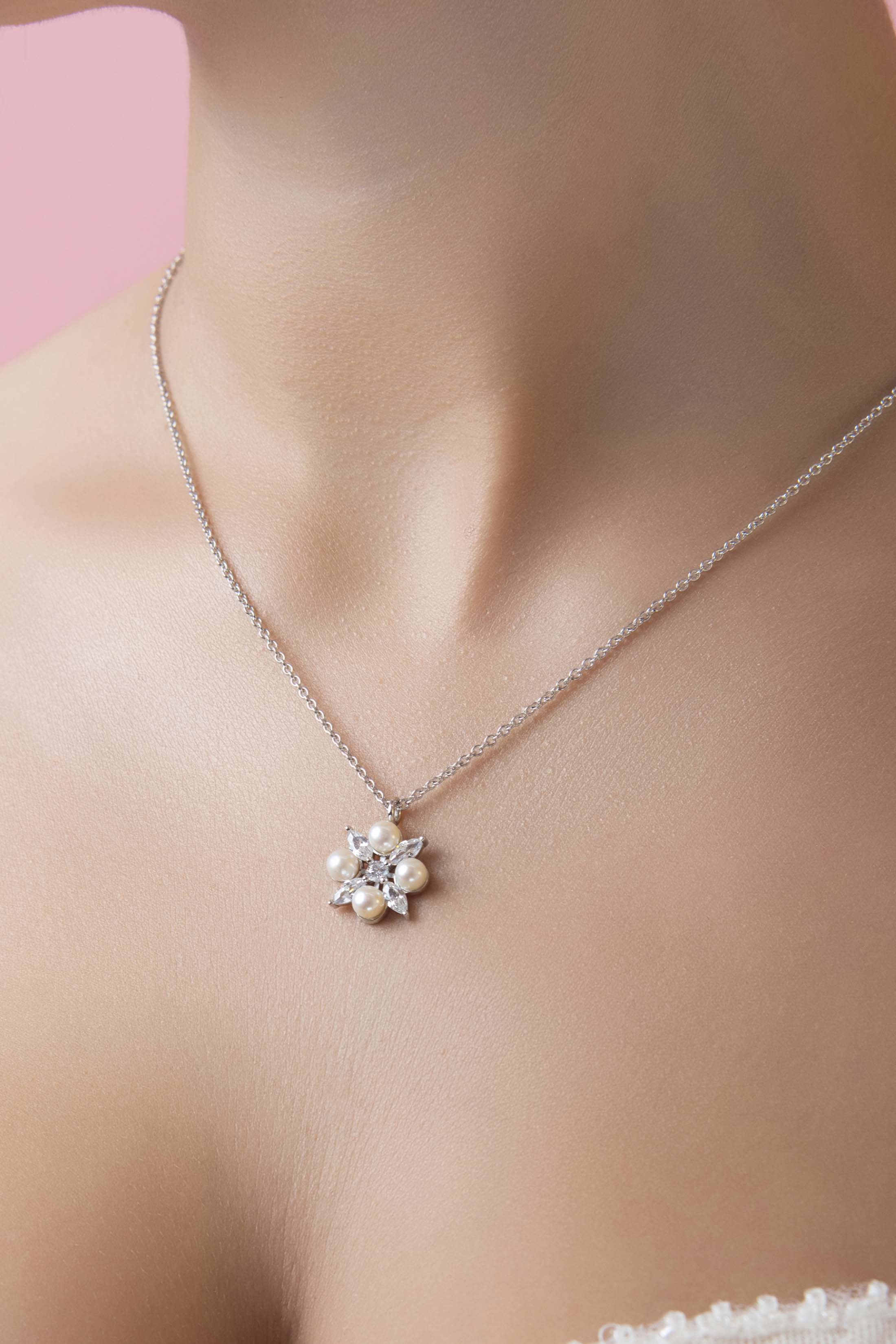 Crystal Perla Bridal Necklace