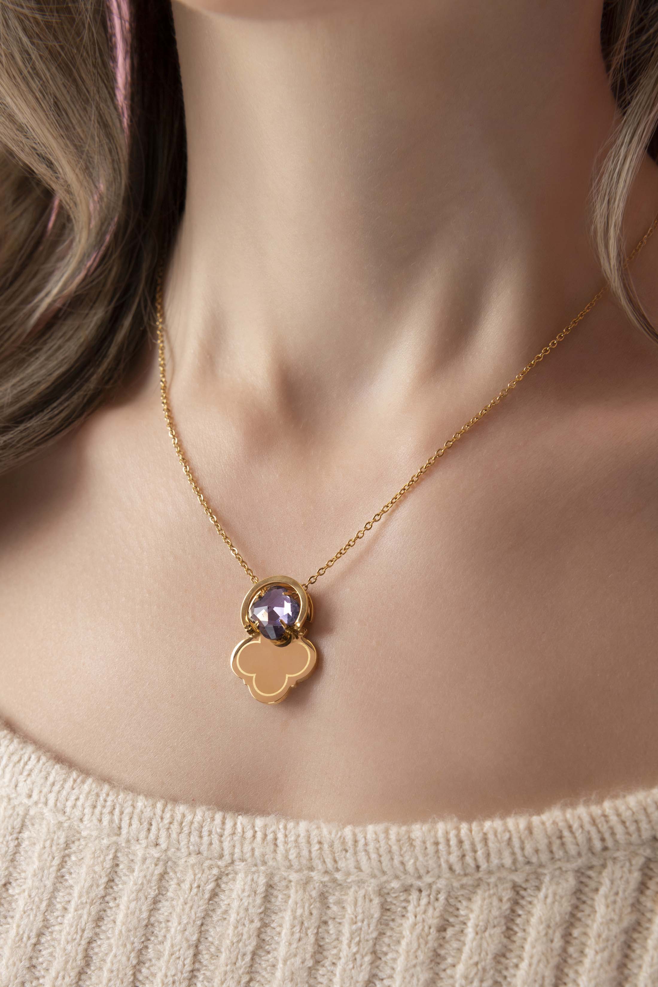 Engravable Stackable Pendant Birthstone Gift Set