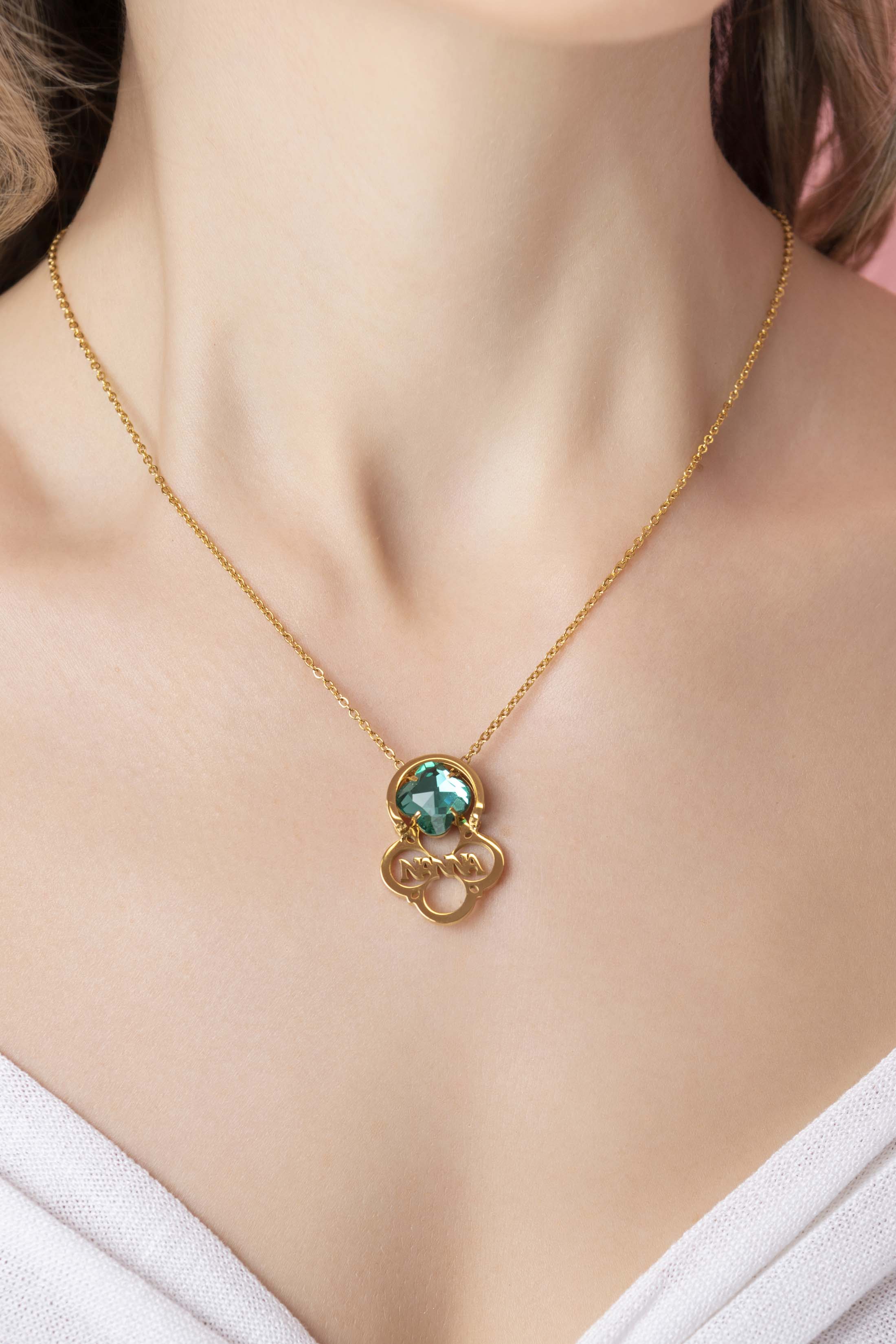 Nanna Stackable Pendant Birthstone Gift Set