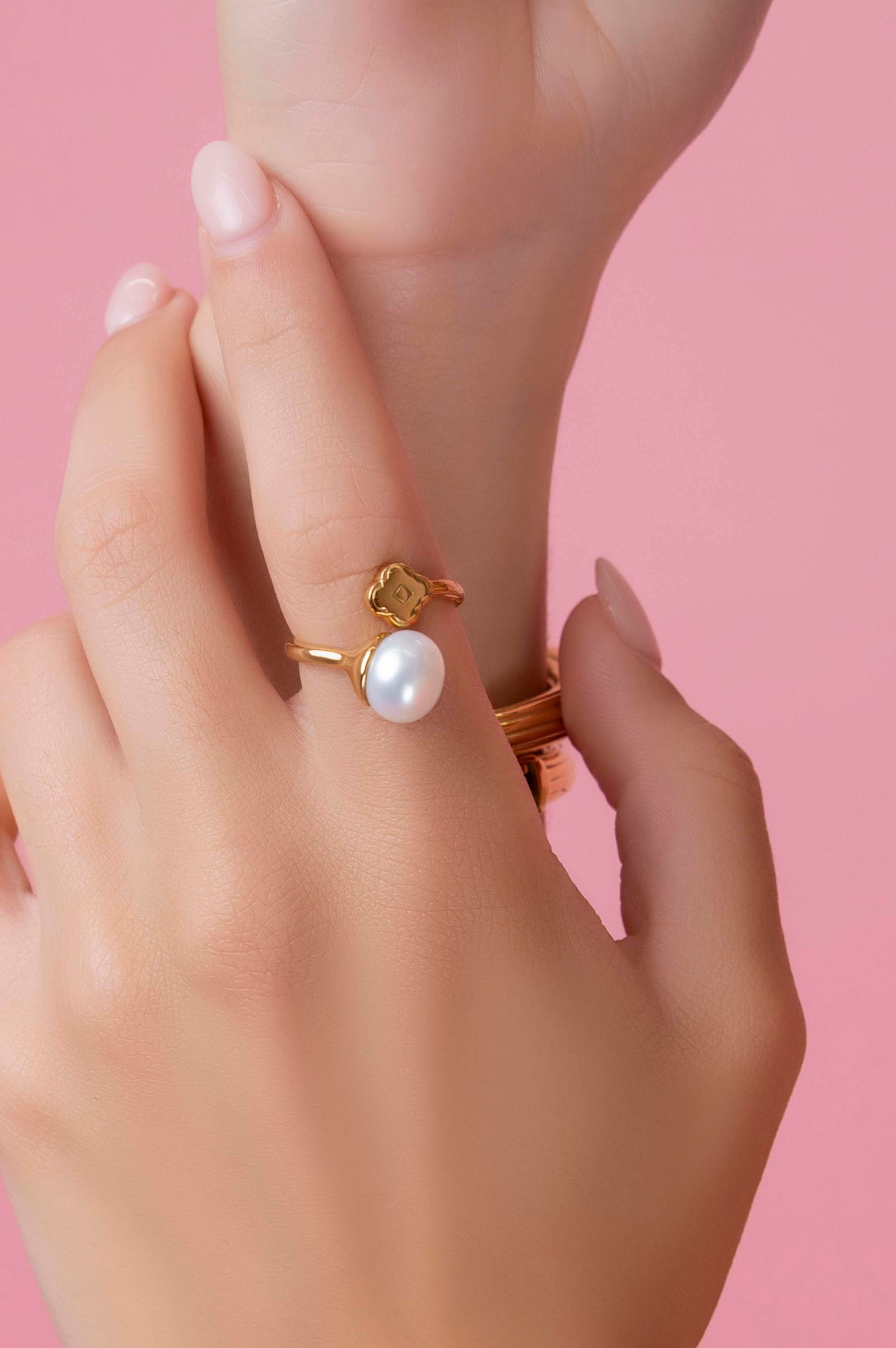 Baroque Freshwater Pearl Ring & Dara&
