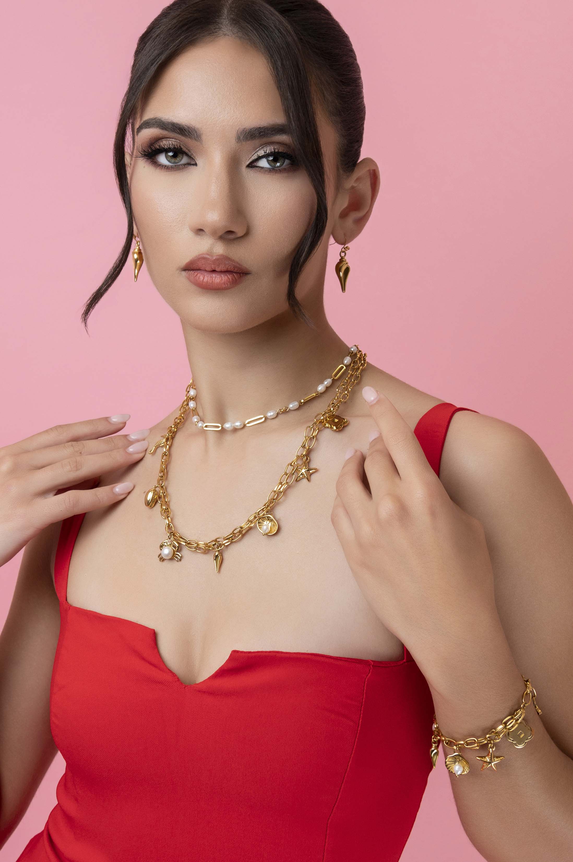 Freshwater Pearl Link Chain Necklace