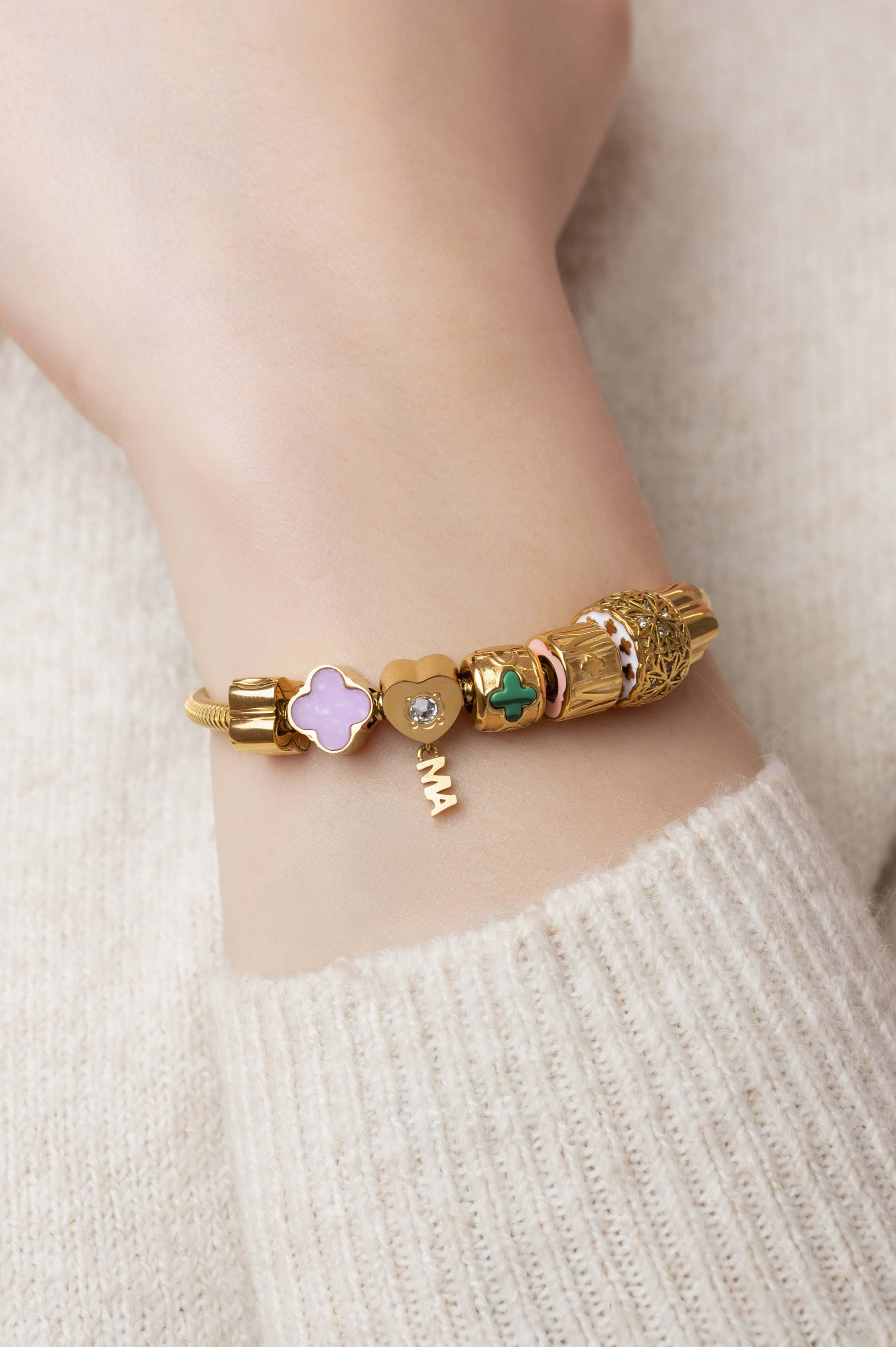 Carisma Token Charm Bracelet