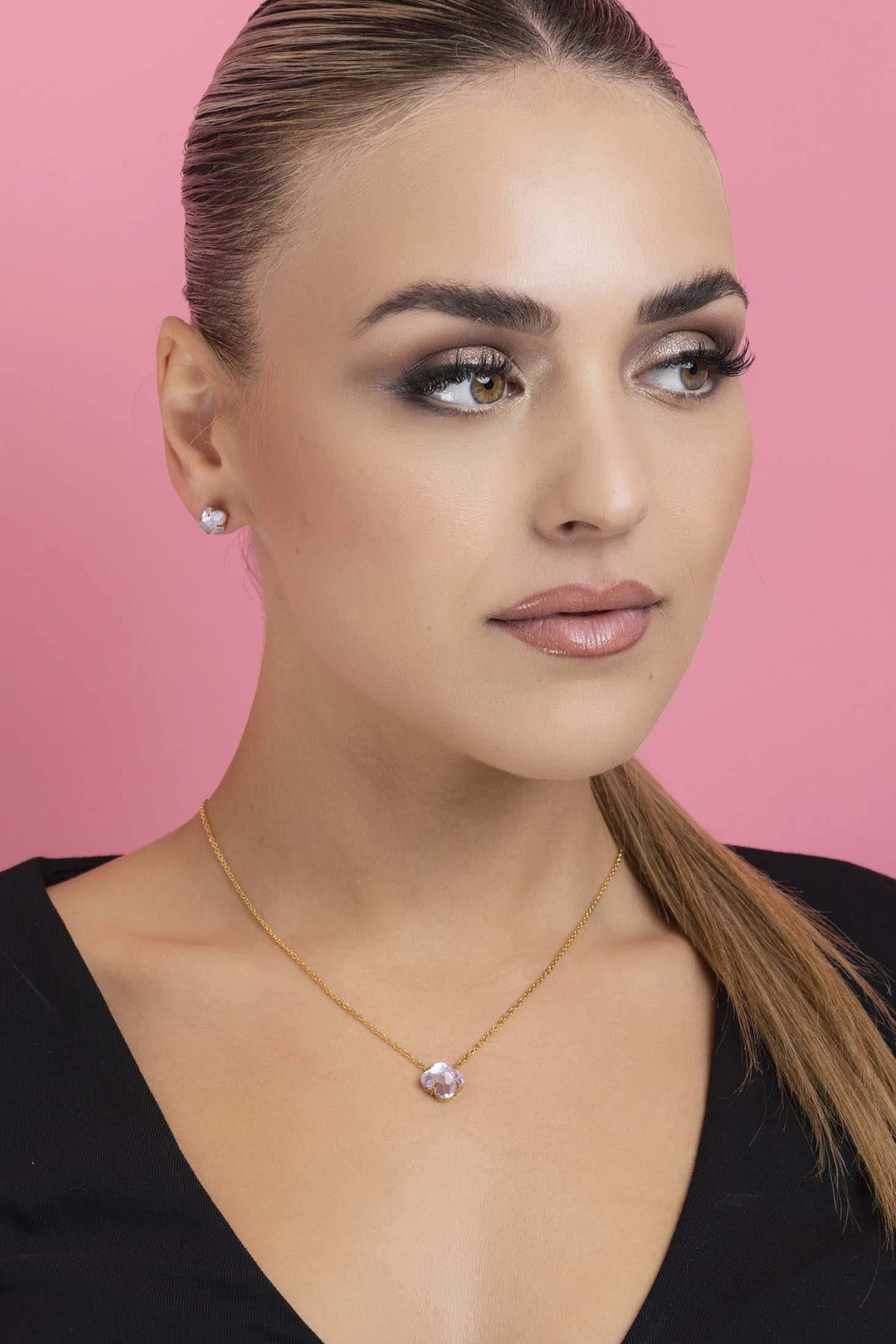 Birthstone Choker & Stud Earrings Gift Set