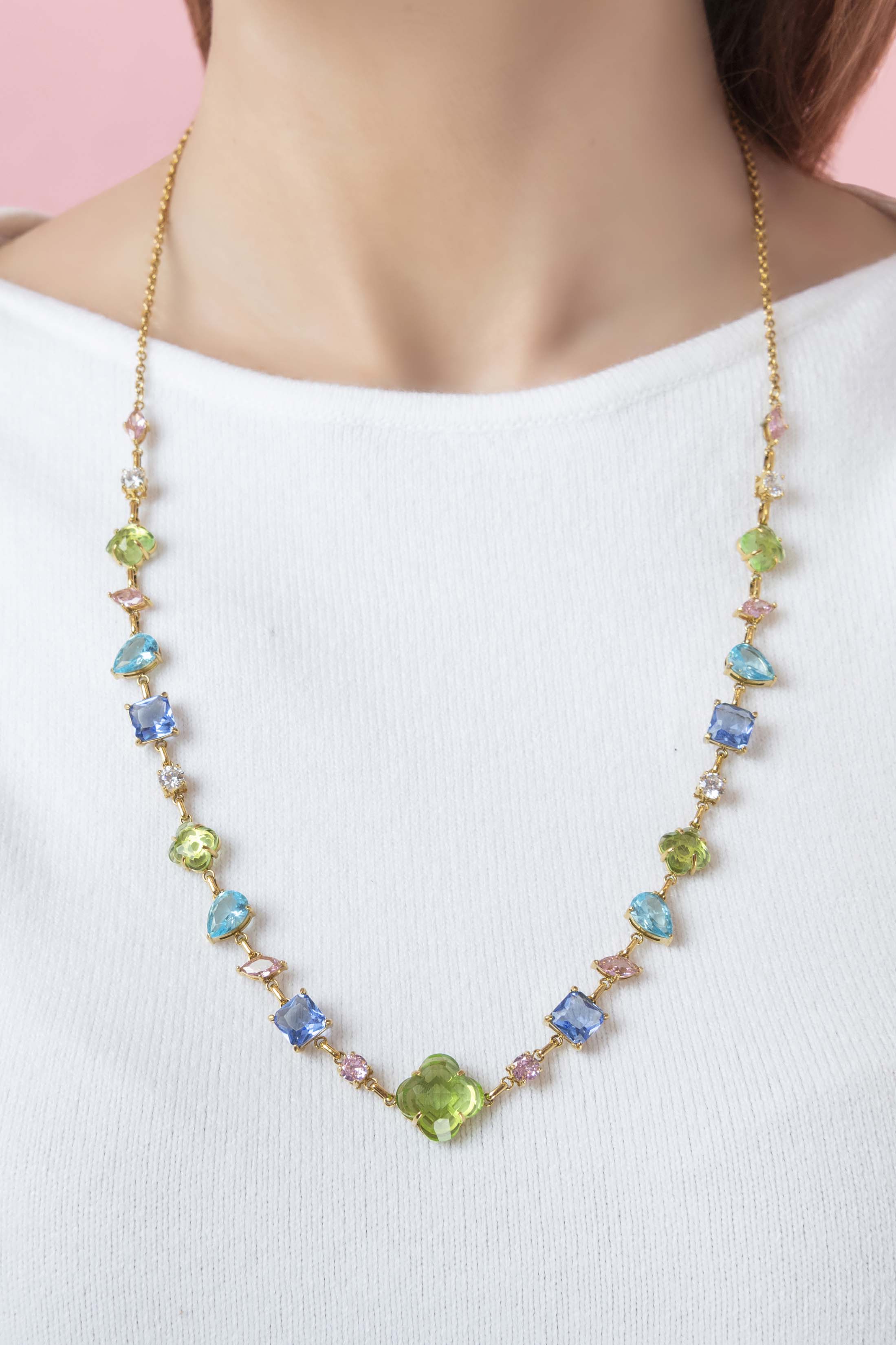 Sinfonija Ġawhar Drop Stud Earring Set, Necklace & Bracelet Gift Set