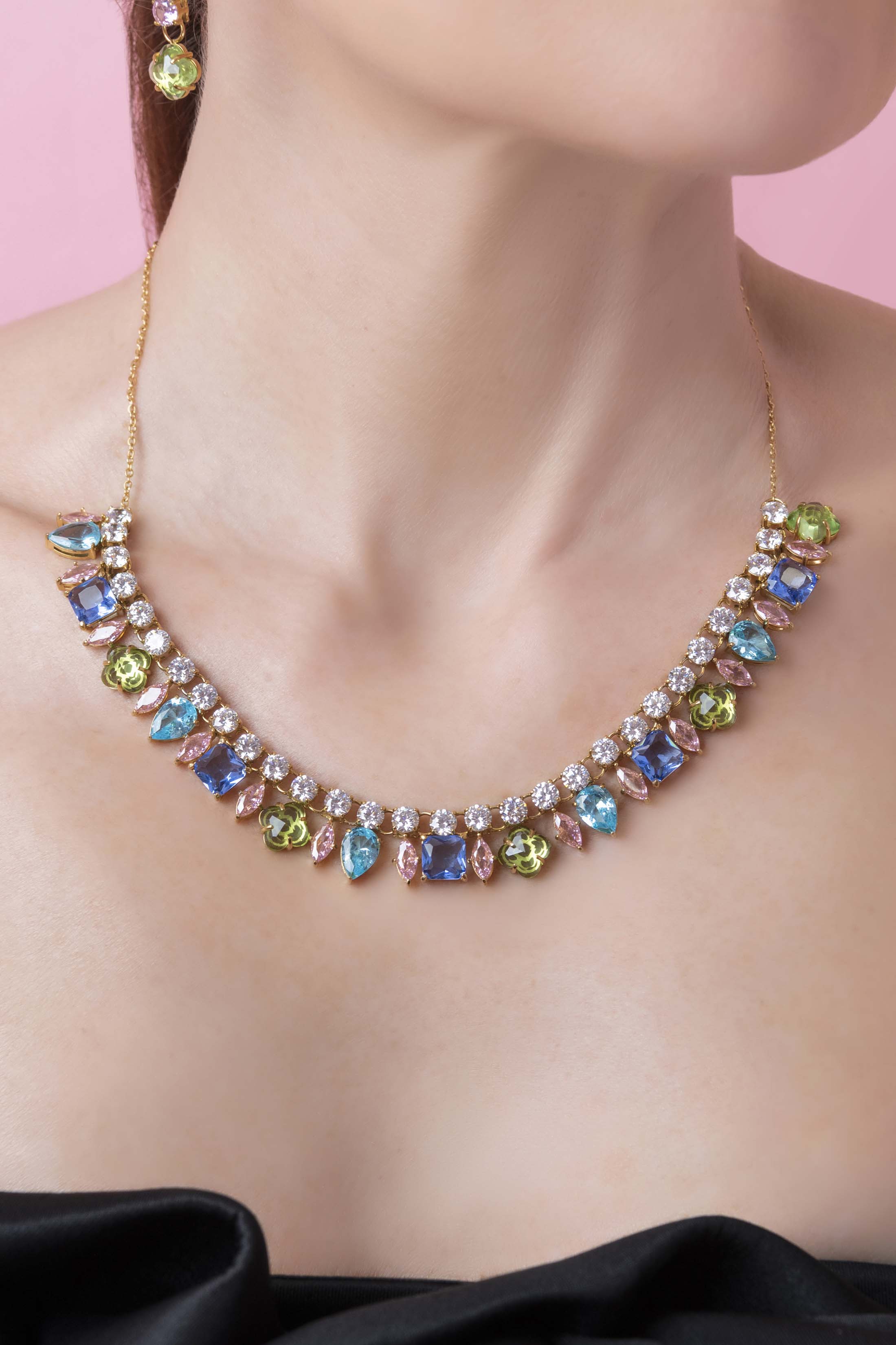 Sinfonija Ġawhar Choker & Bracelet Gift Set