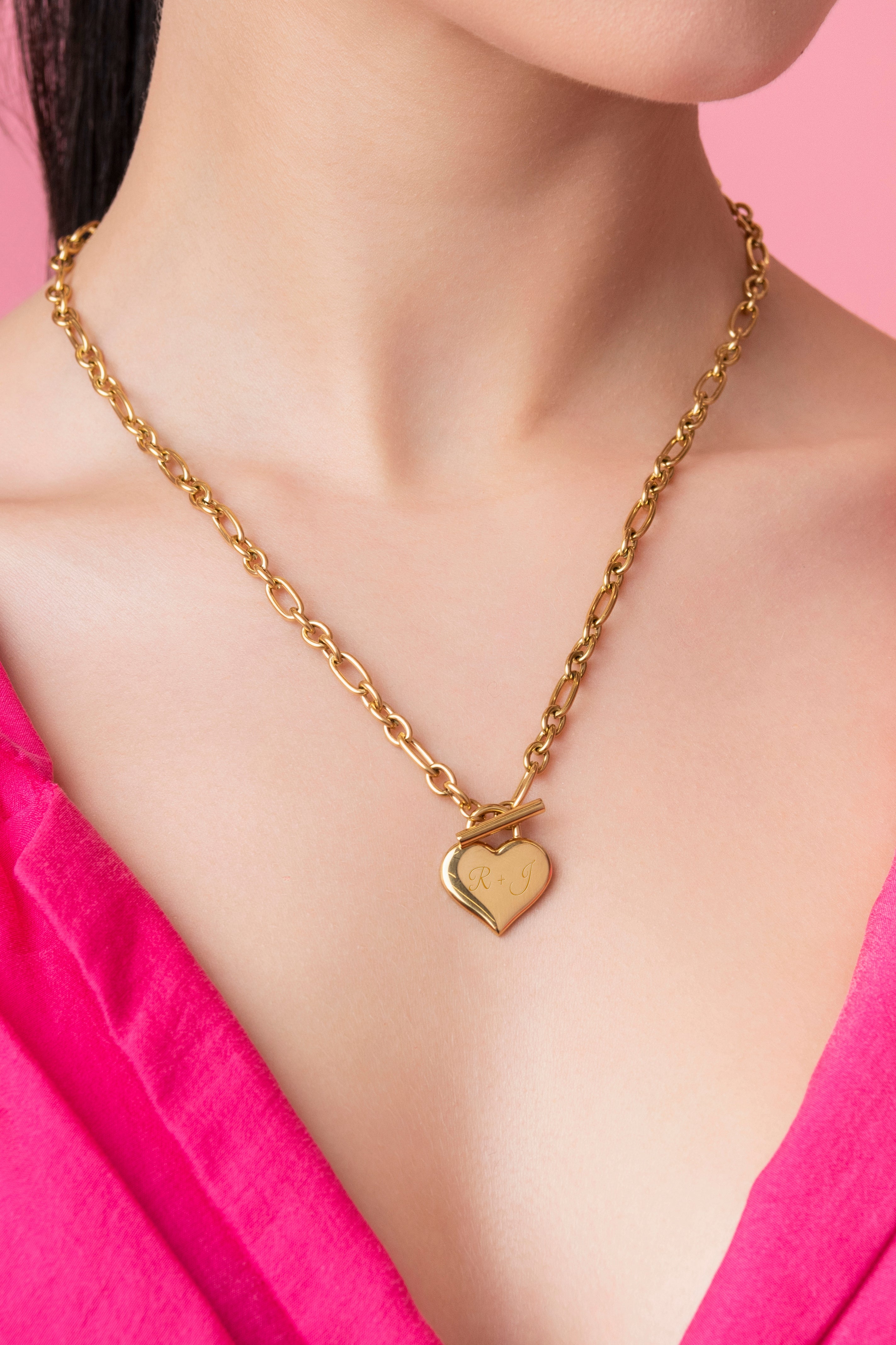 Heart of Gold Valentine’s Necklace