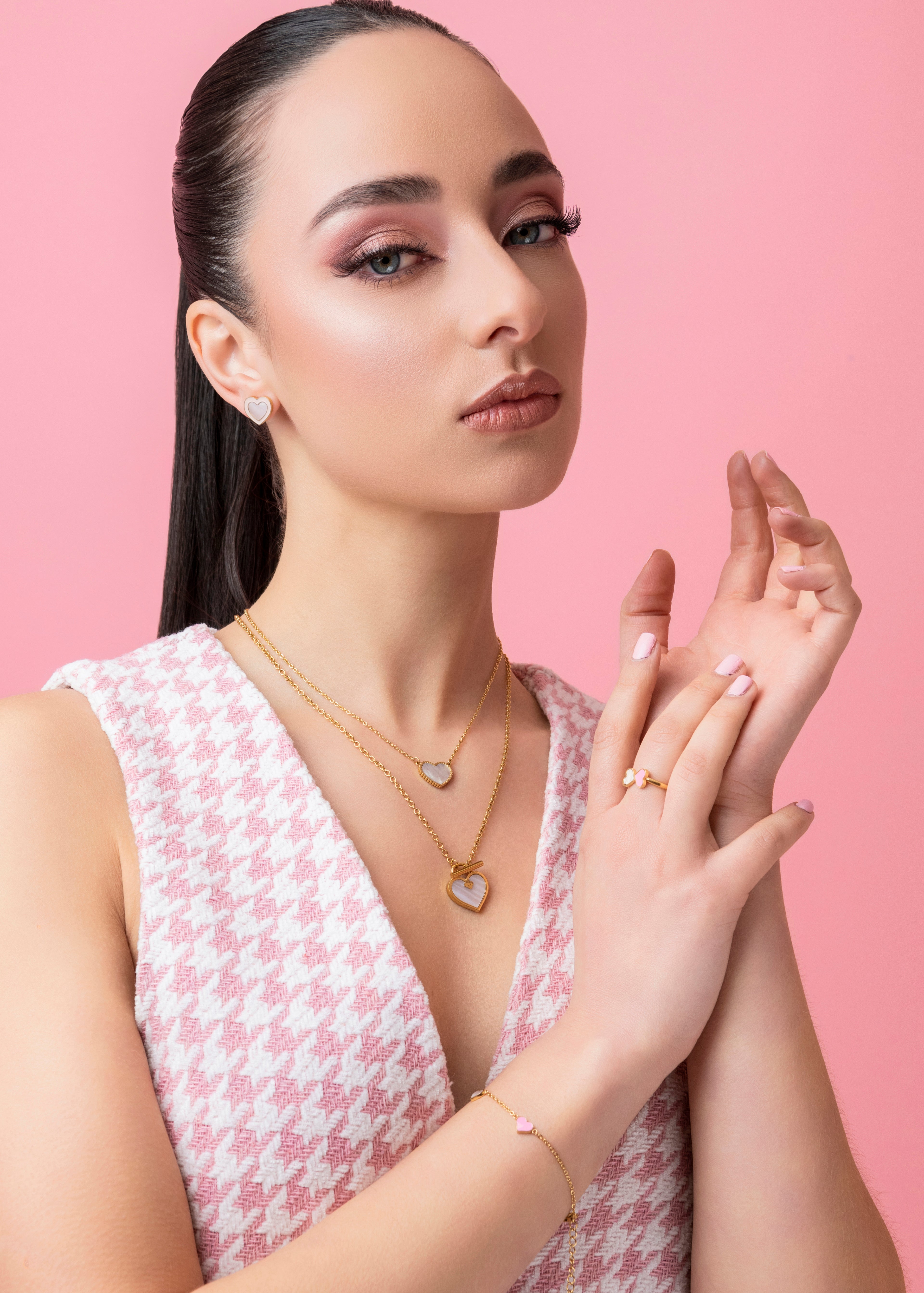 Love Stud Earring Set