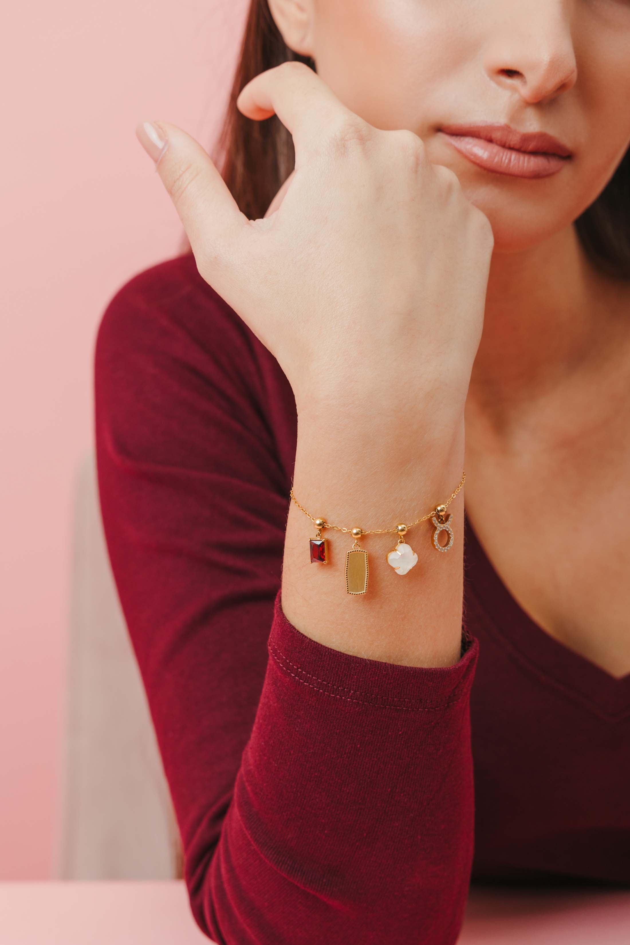 Birthstone Toggle Charm Pendant