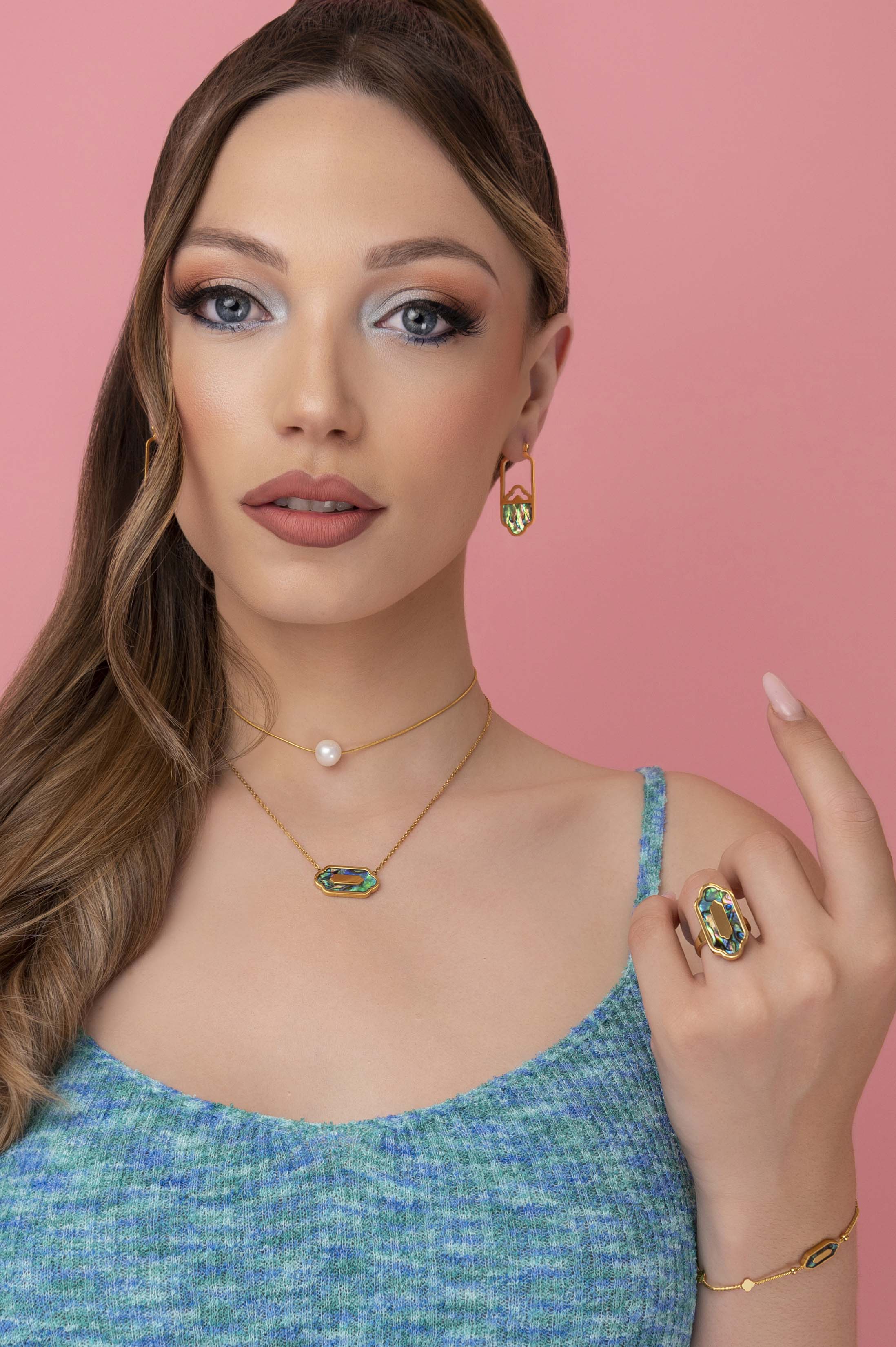 Blue Lagoon Abalone Ring