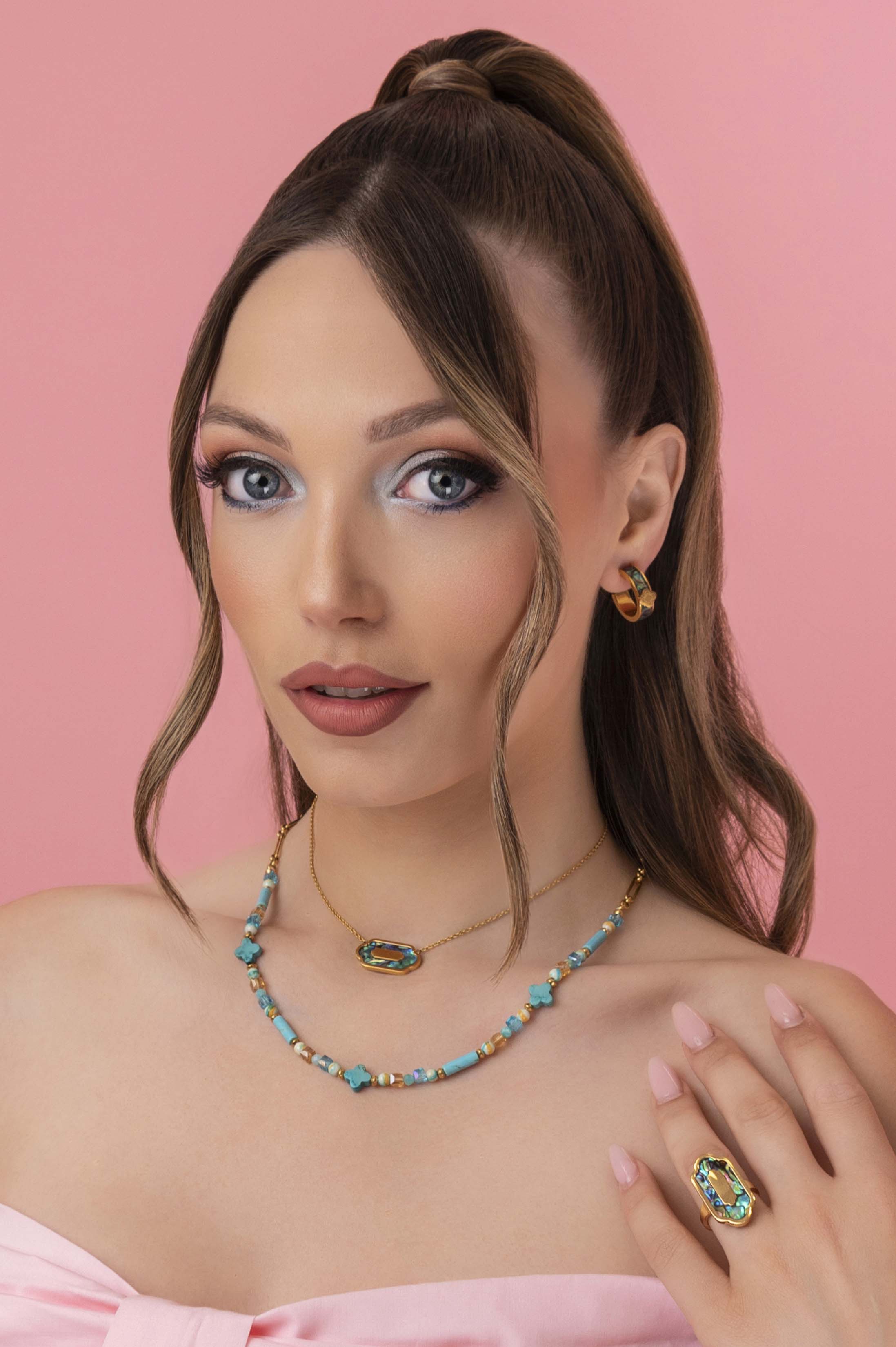 Blue Lagoon Abalone Ring