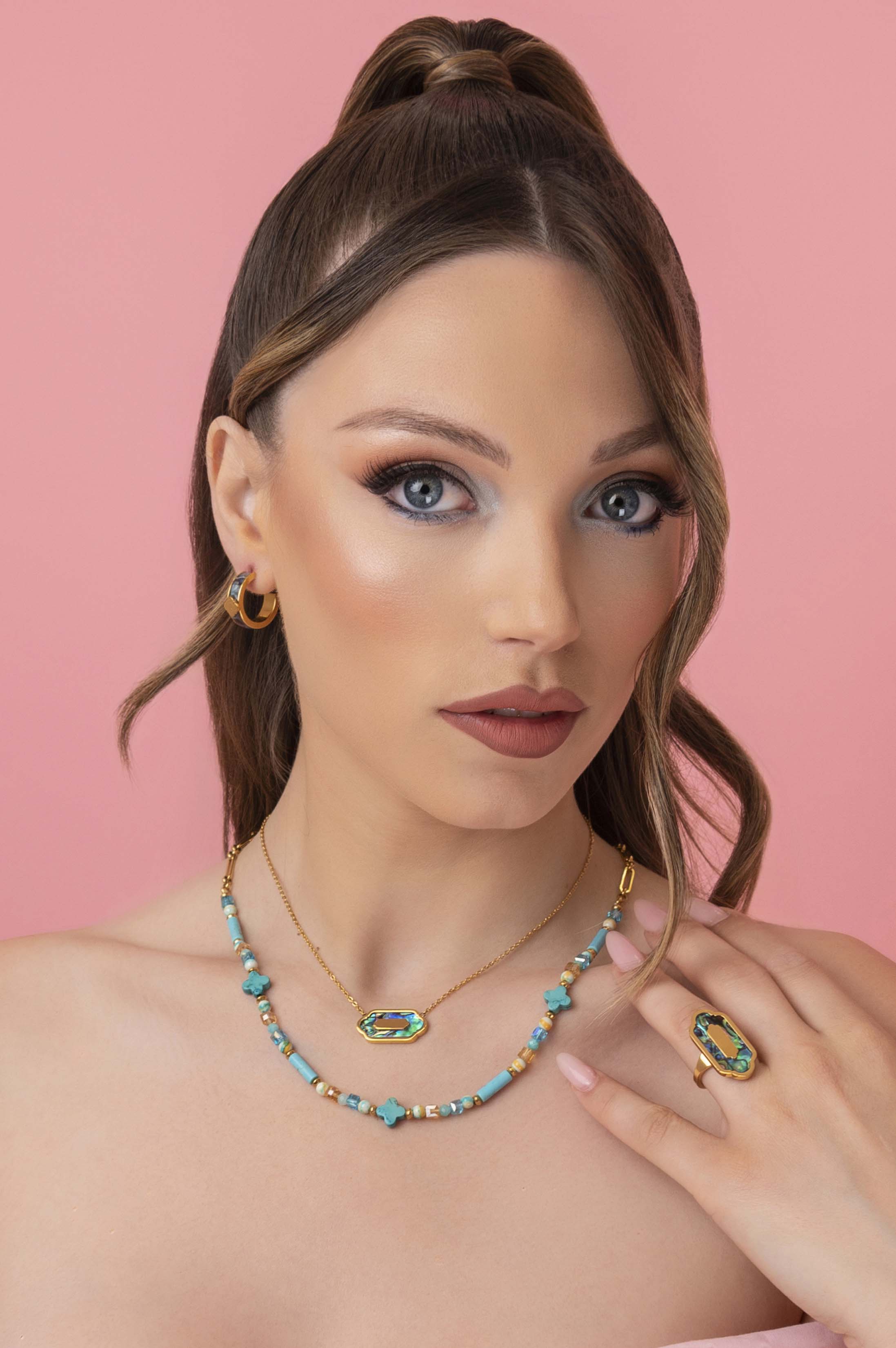 Blue Lagoon Abalone Ring