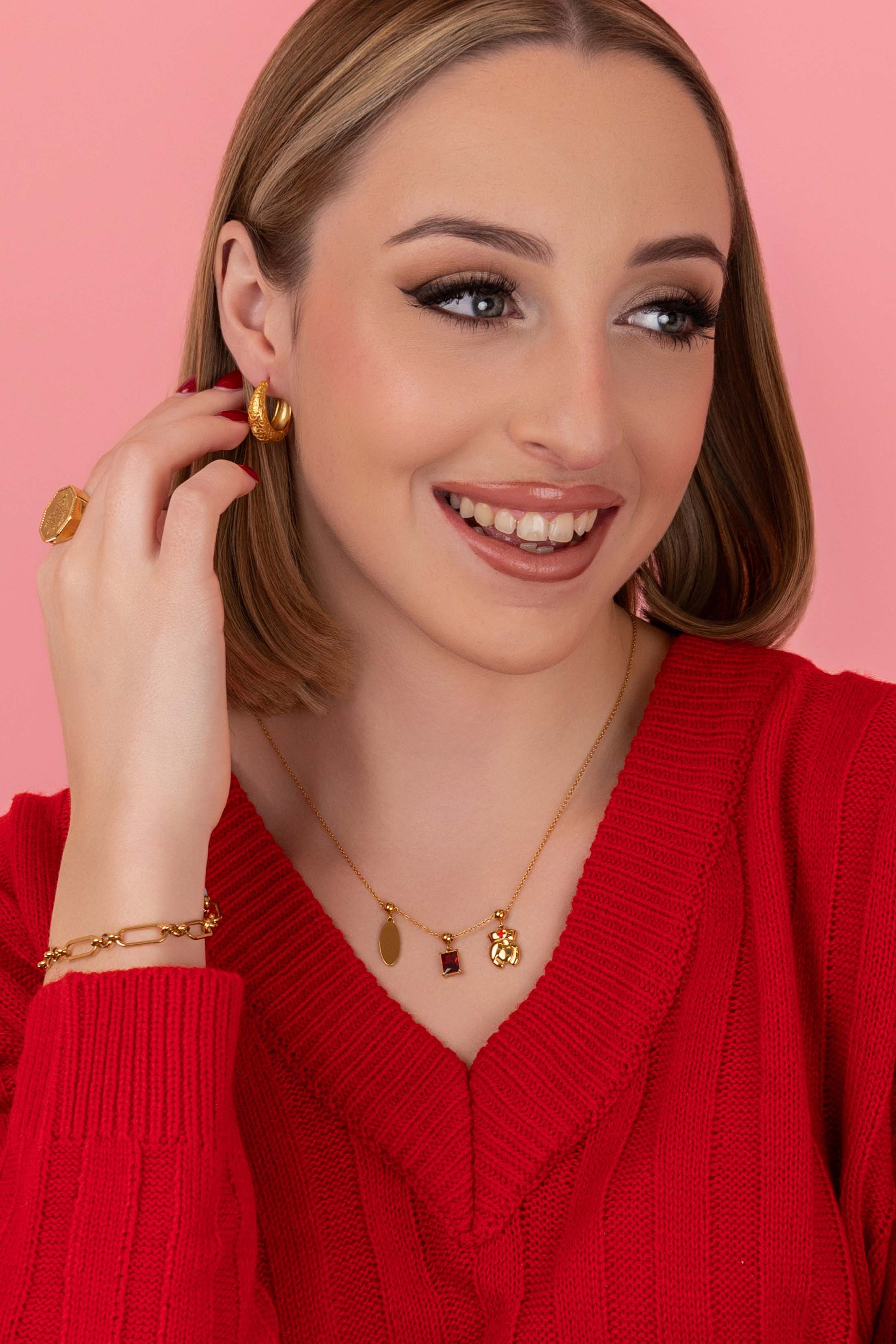 Birthstone Toggle Charm Pendant