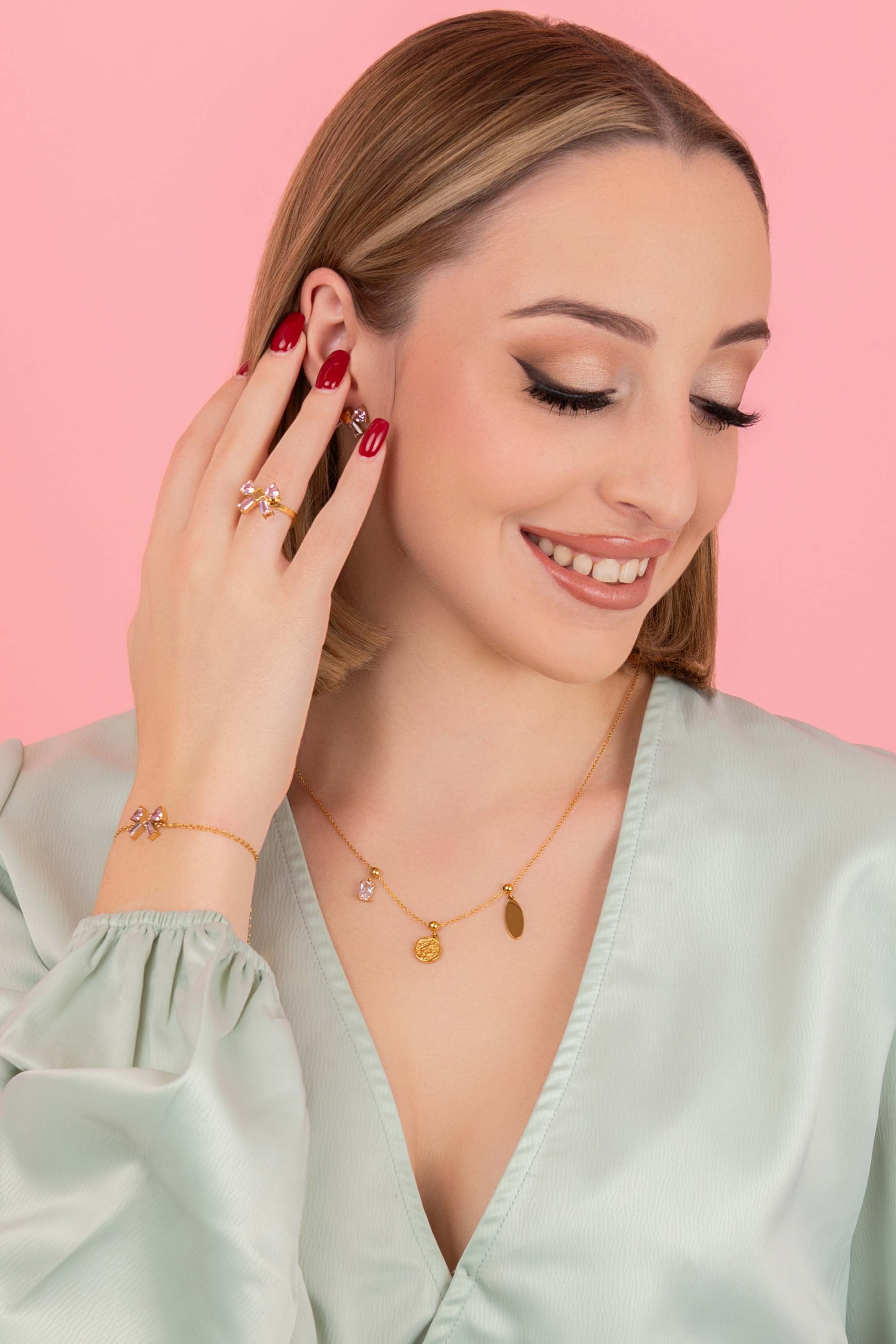 Birthstone Toggle Charm Pendant