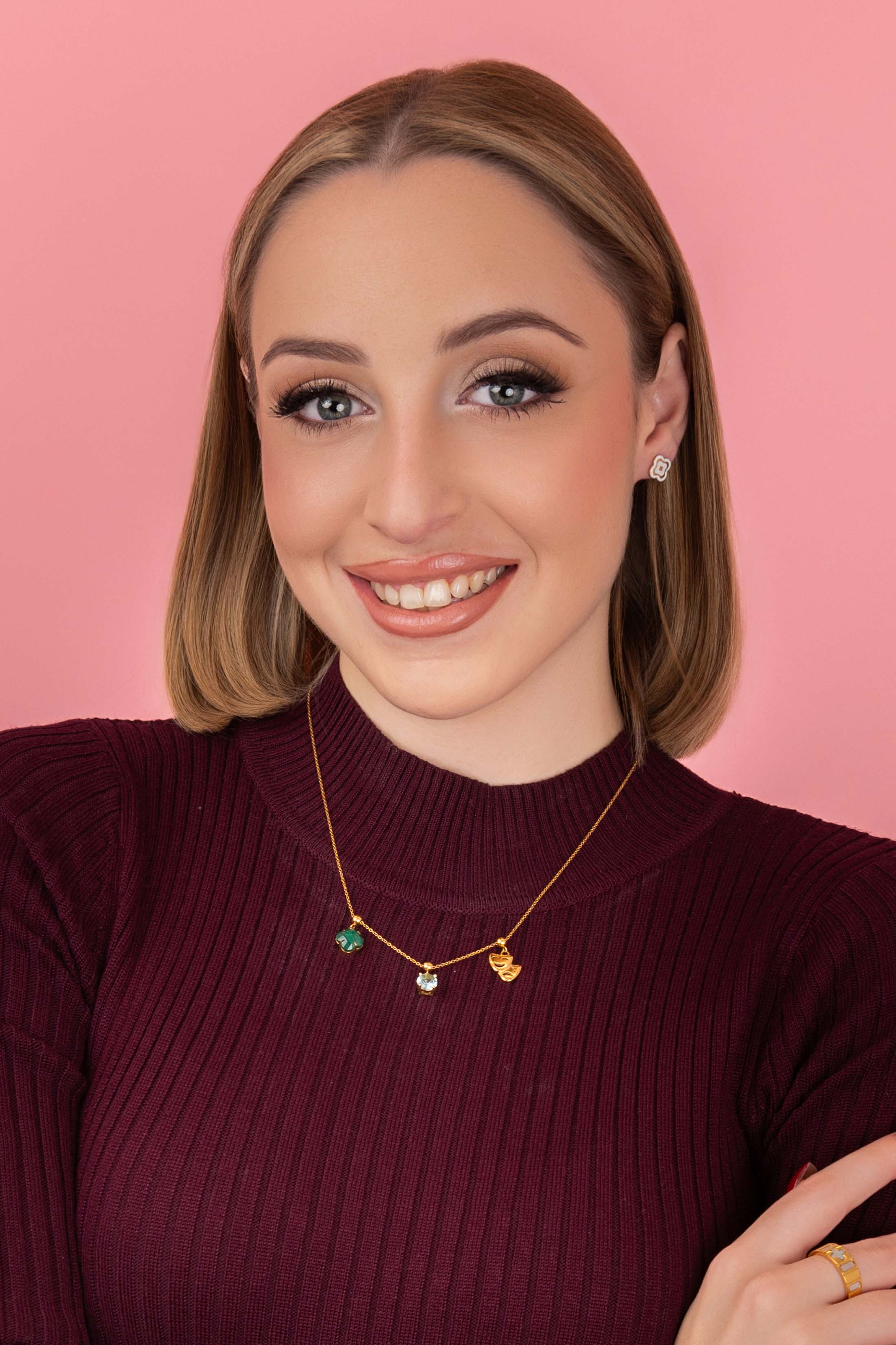 Birthstone Toggle Charm Pendant