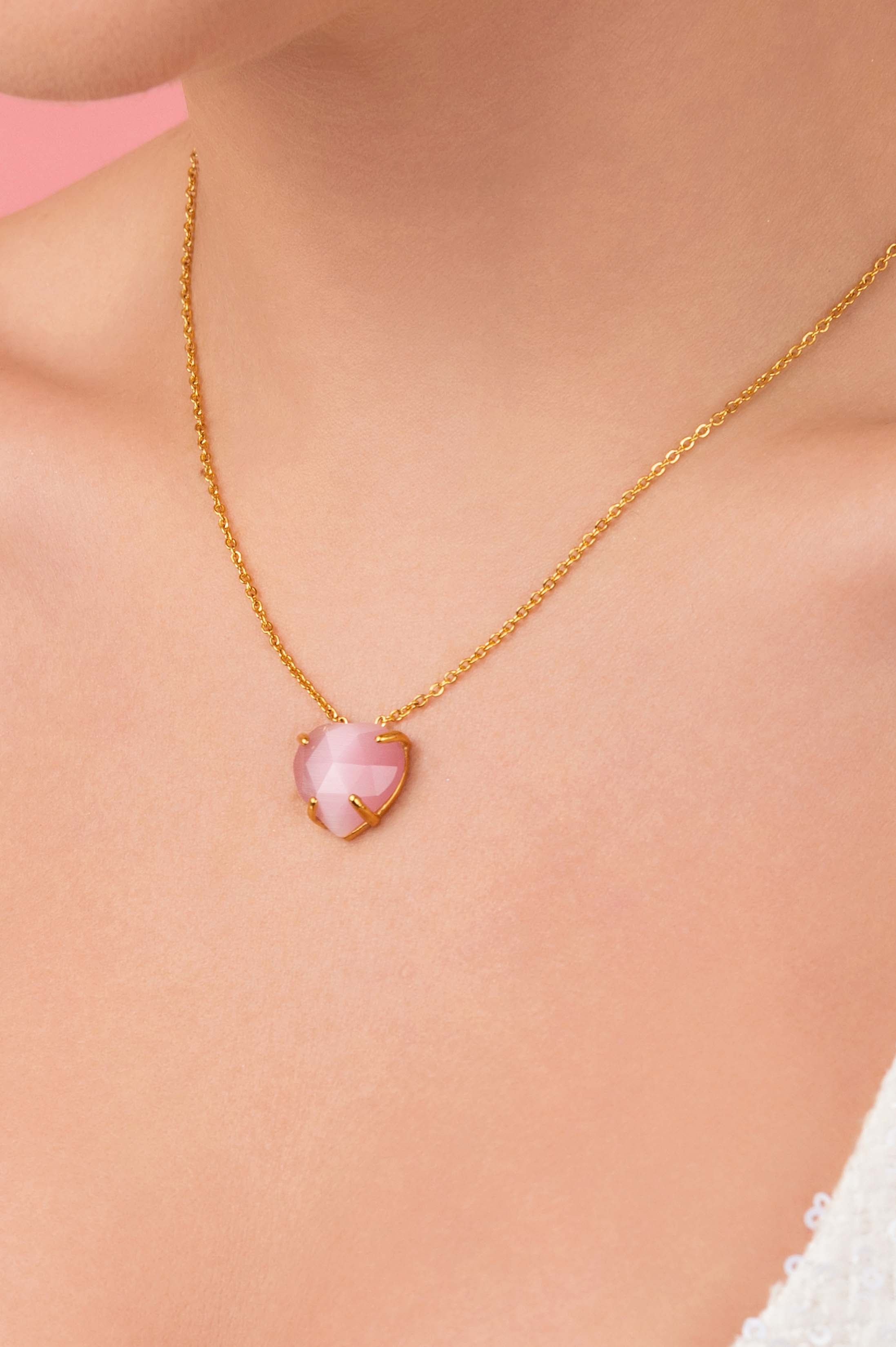Stone Station Qalbi Hoop Earrings & Necklace Gift Set