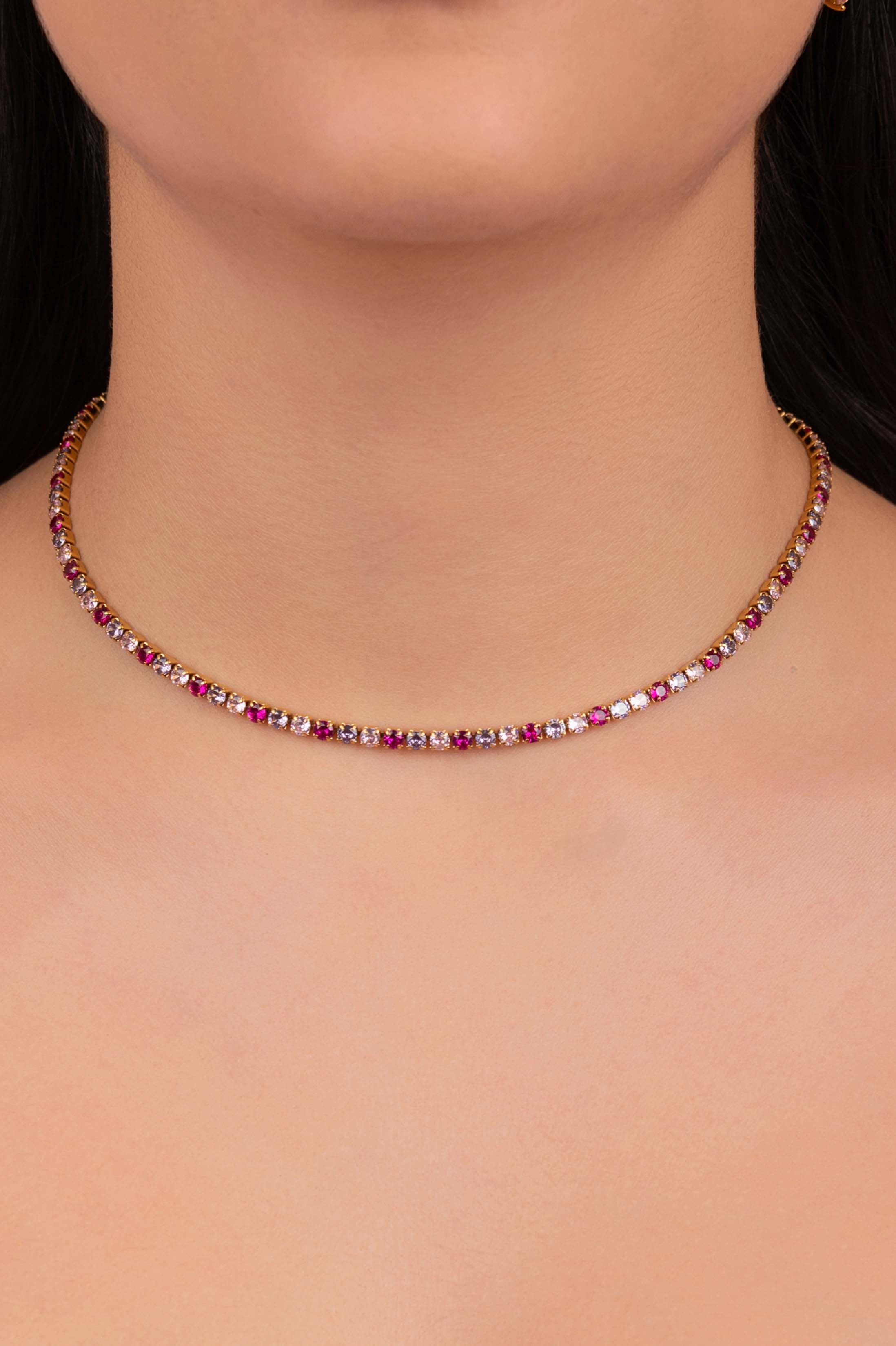 Beżżulett Tennis Bracelet & Choker Gift Set