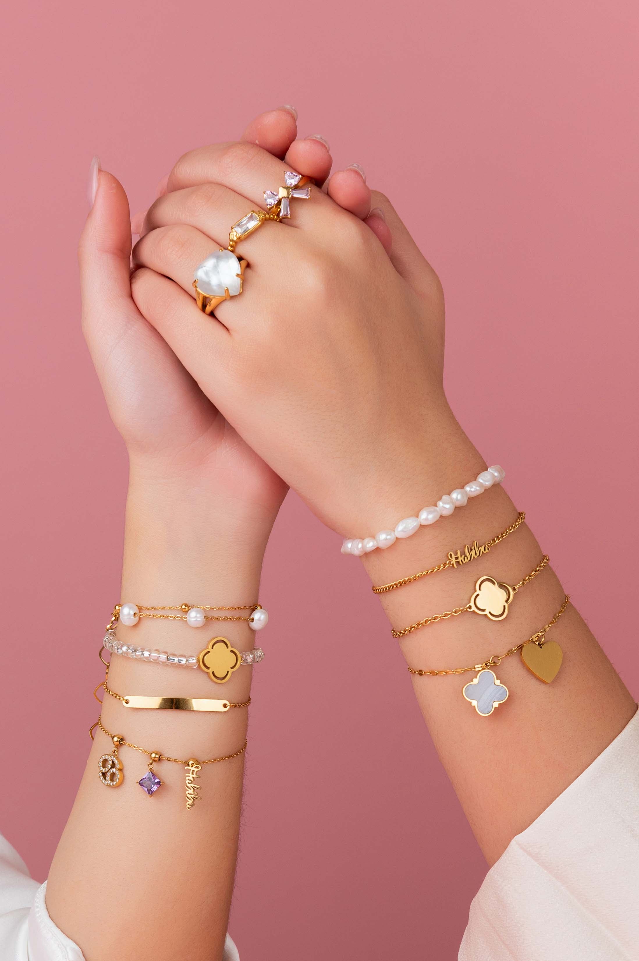 Engravable Heart Friendship Necklace & Bracelet Gift Set