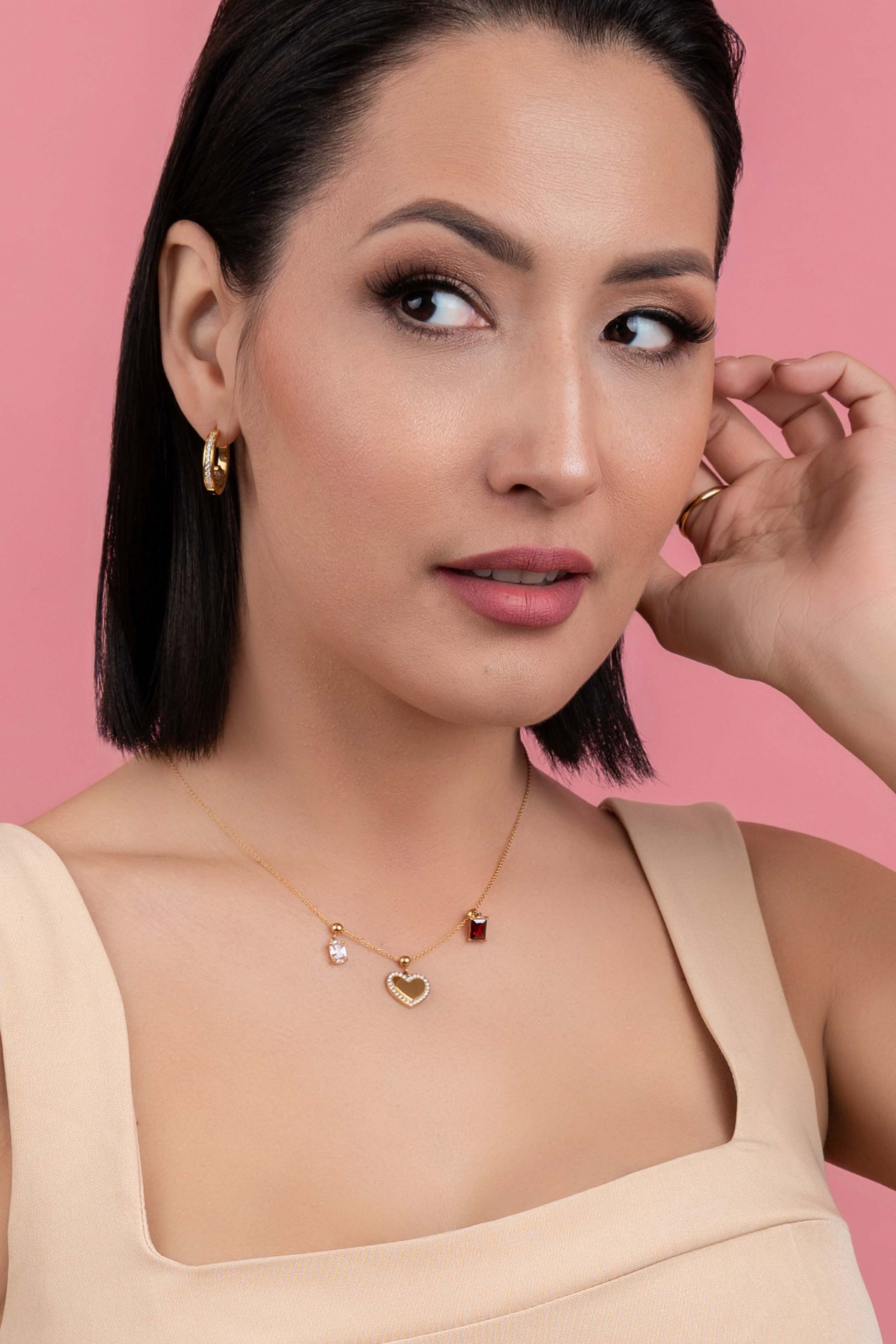 Qalbi Halo Engravable Toggle Charm Pendant