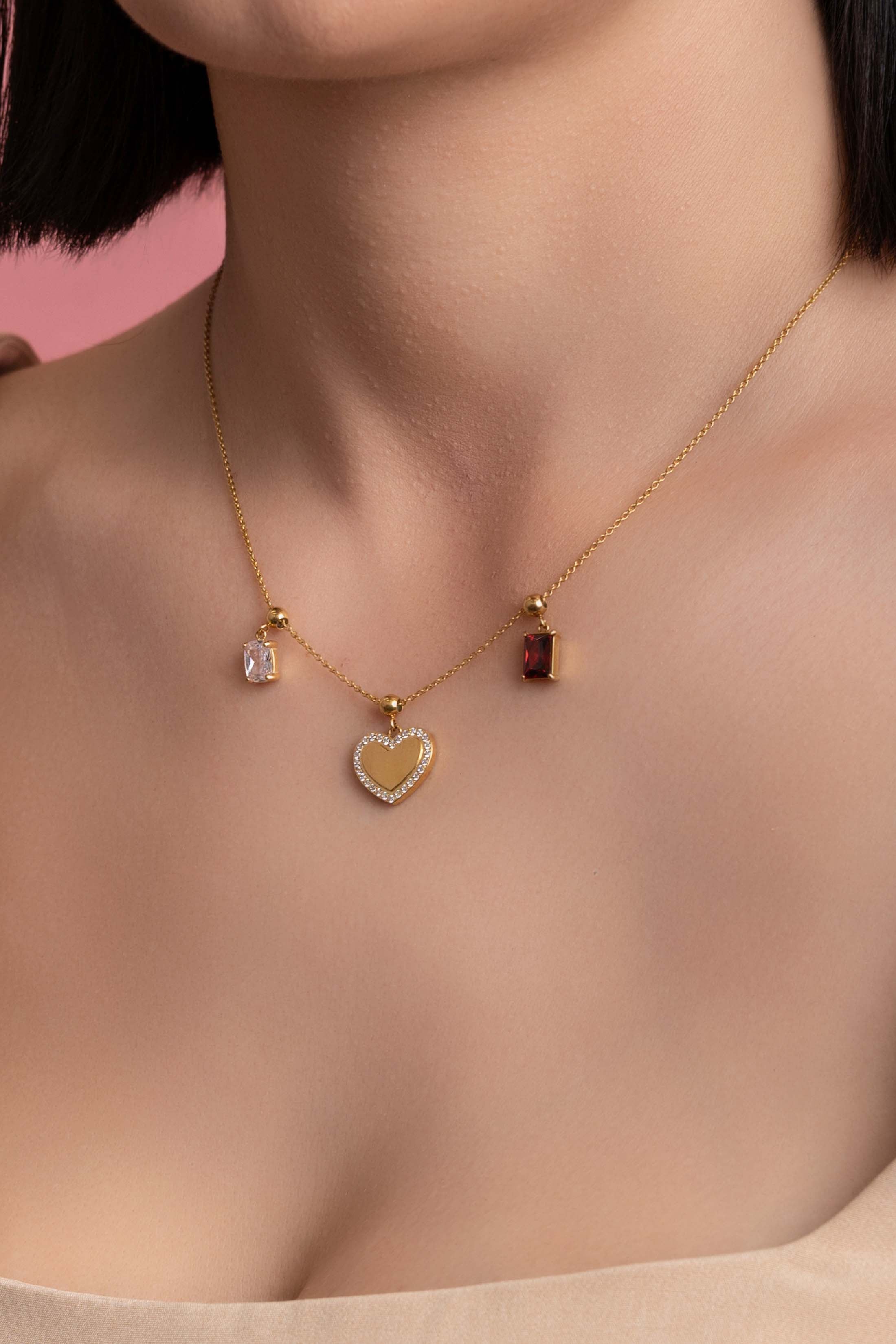 Qalbi Halo Valentine’s Toggle Charm Pendant