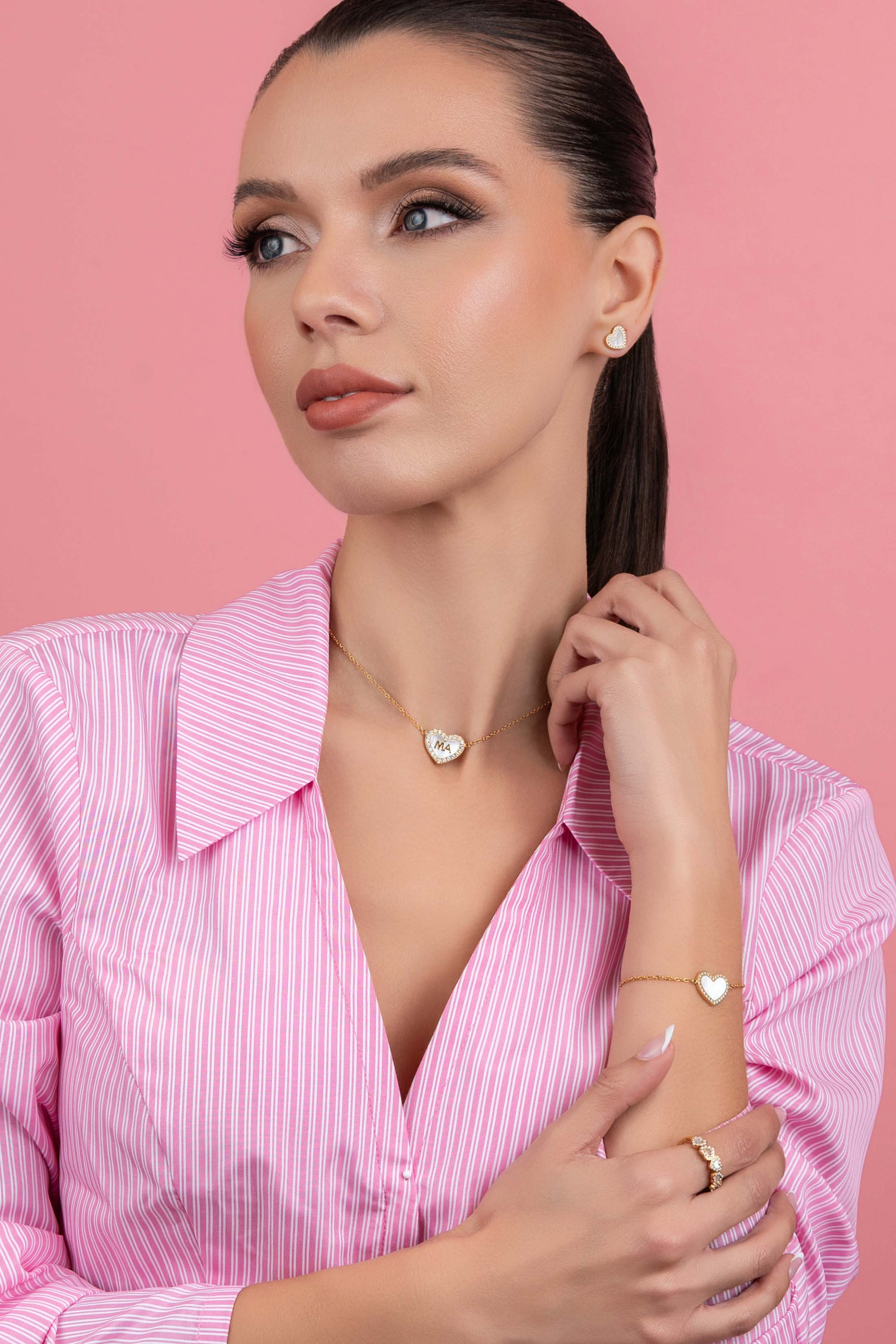 Qalbi ‘Ma’ Mother of Pearl Necklace