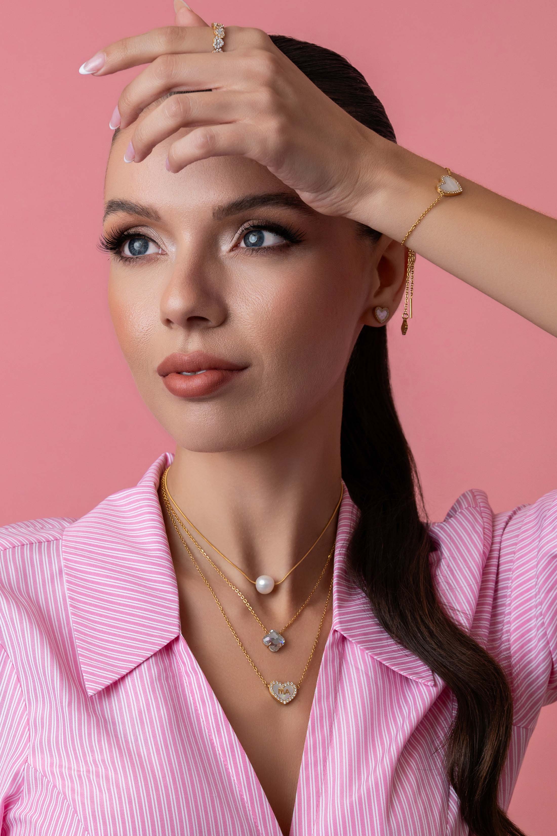 Qalbi ‘Ma’ Mother of Pearl Necklace