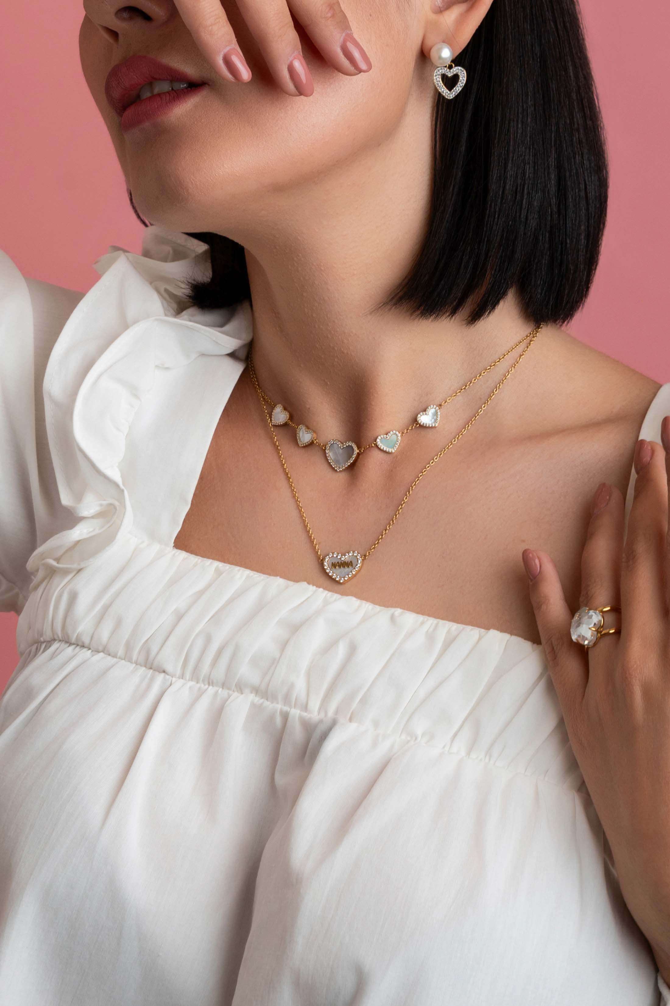 Qalbi Mother of Pearl Necklace