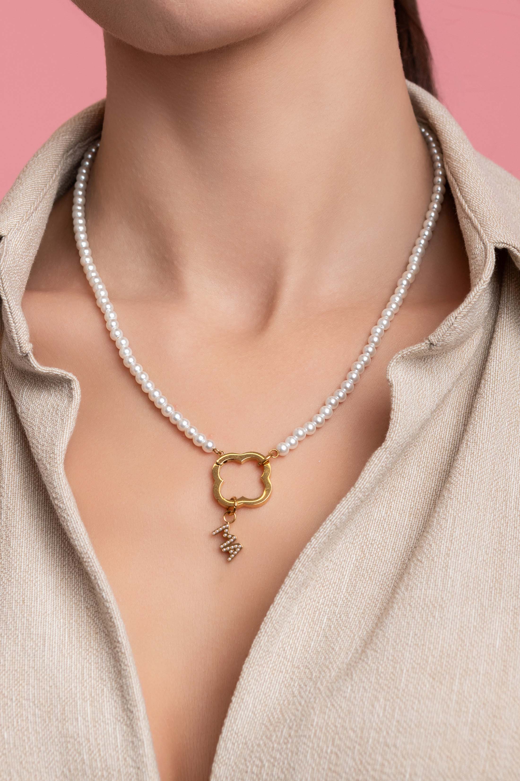 Pearl Charm Necklace