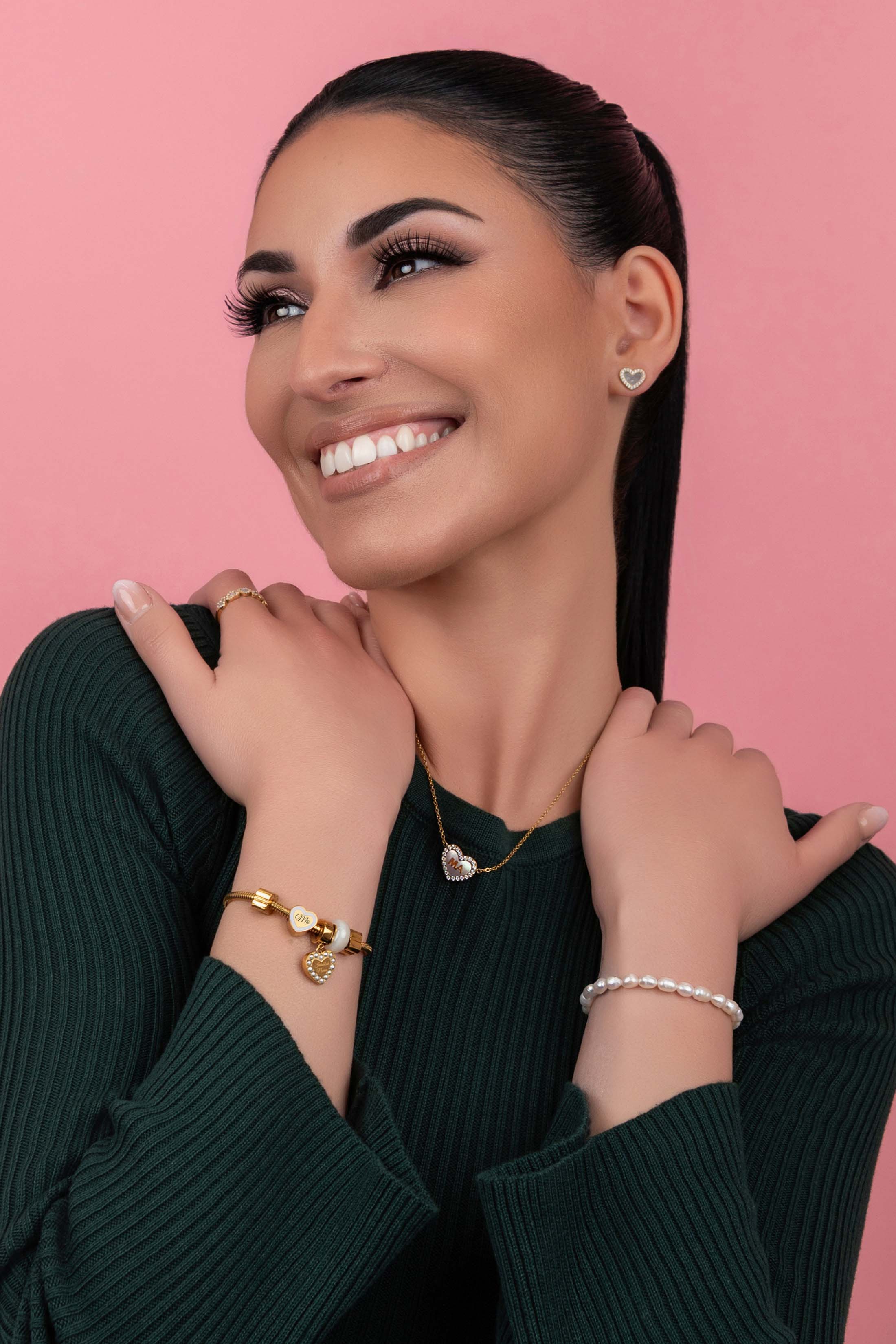 Qalbi ‘Ma’ Mother of Pearl Necklace