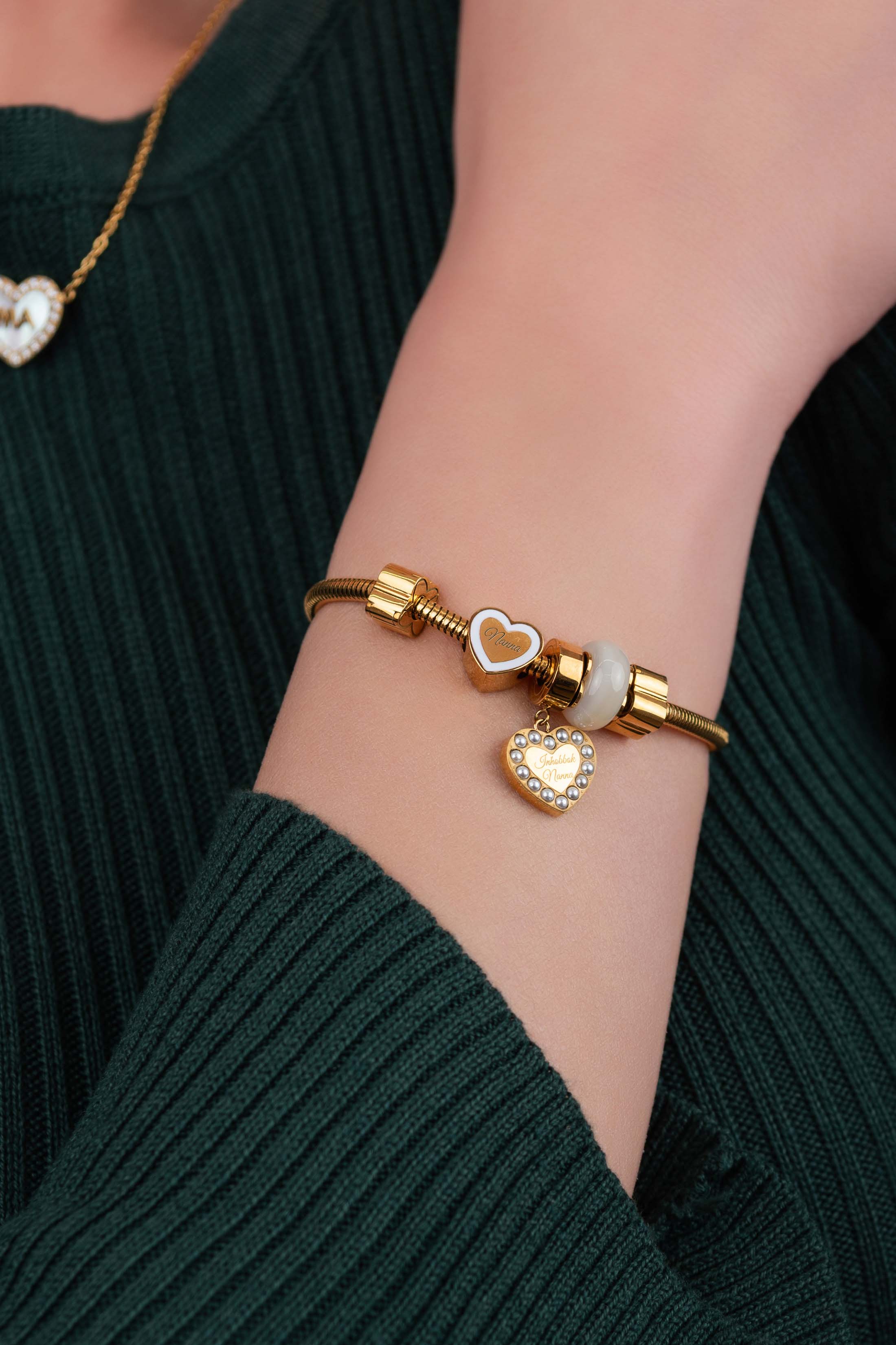 Mother of Pearl Token Charm