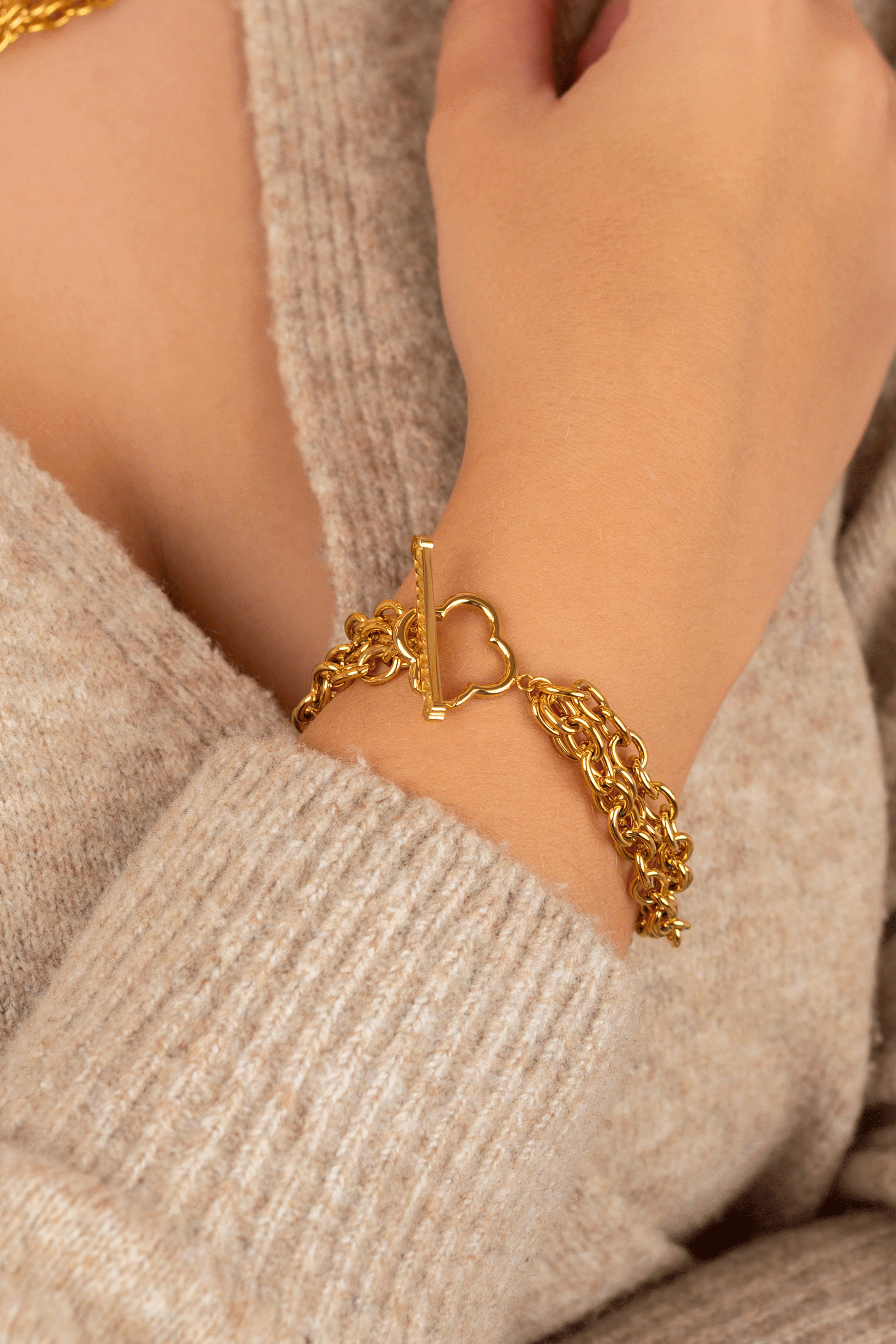 Carisma Triple Chain Bracelet