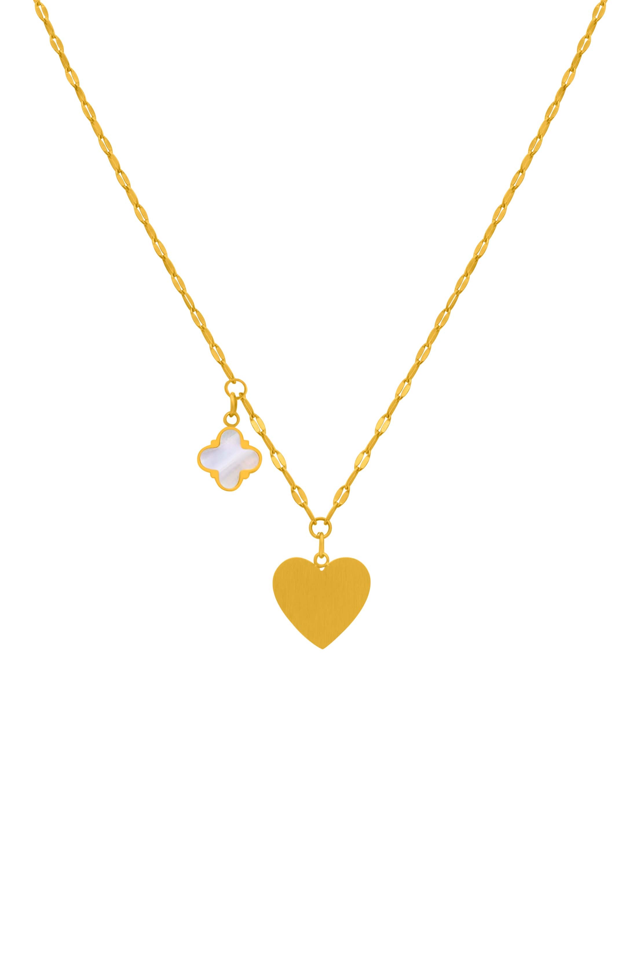 Engravable Heart Agate Necklace