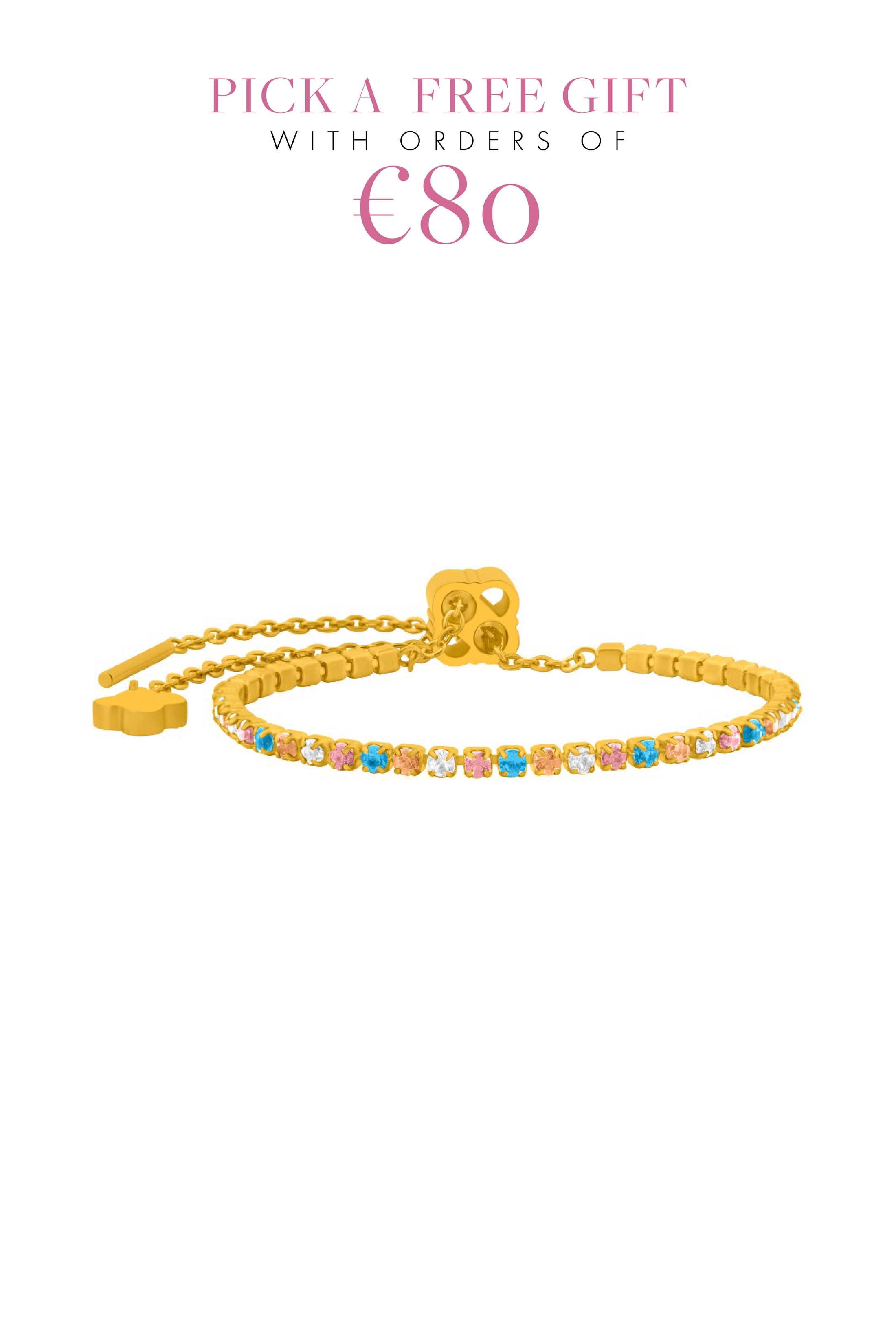 Golden Bloom Tennis Bracelet