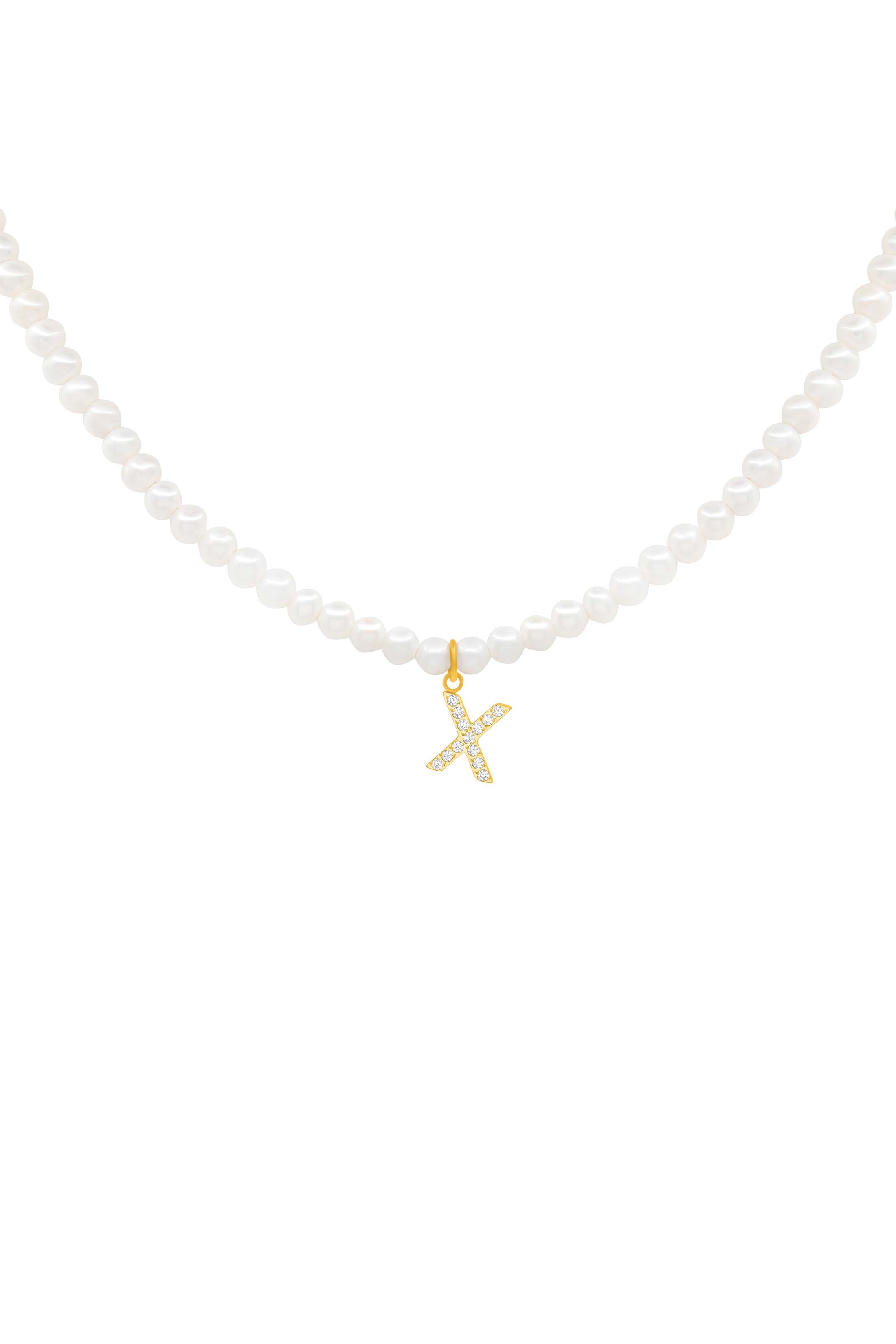 Initial Freshwater Pearl Necklace